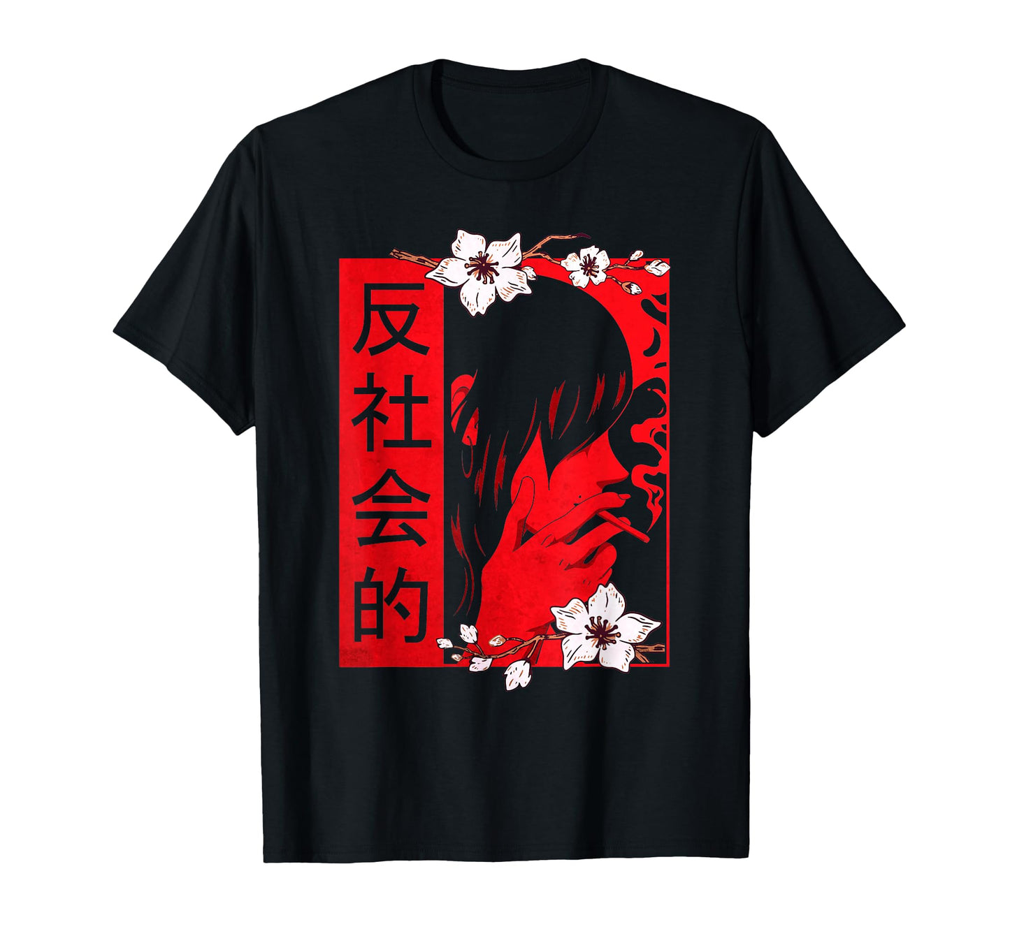 Soft Grunge Aesthetic Antisocial Sad Anime Girl Harajuku T-Shirt