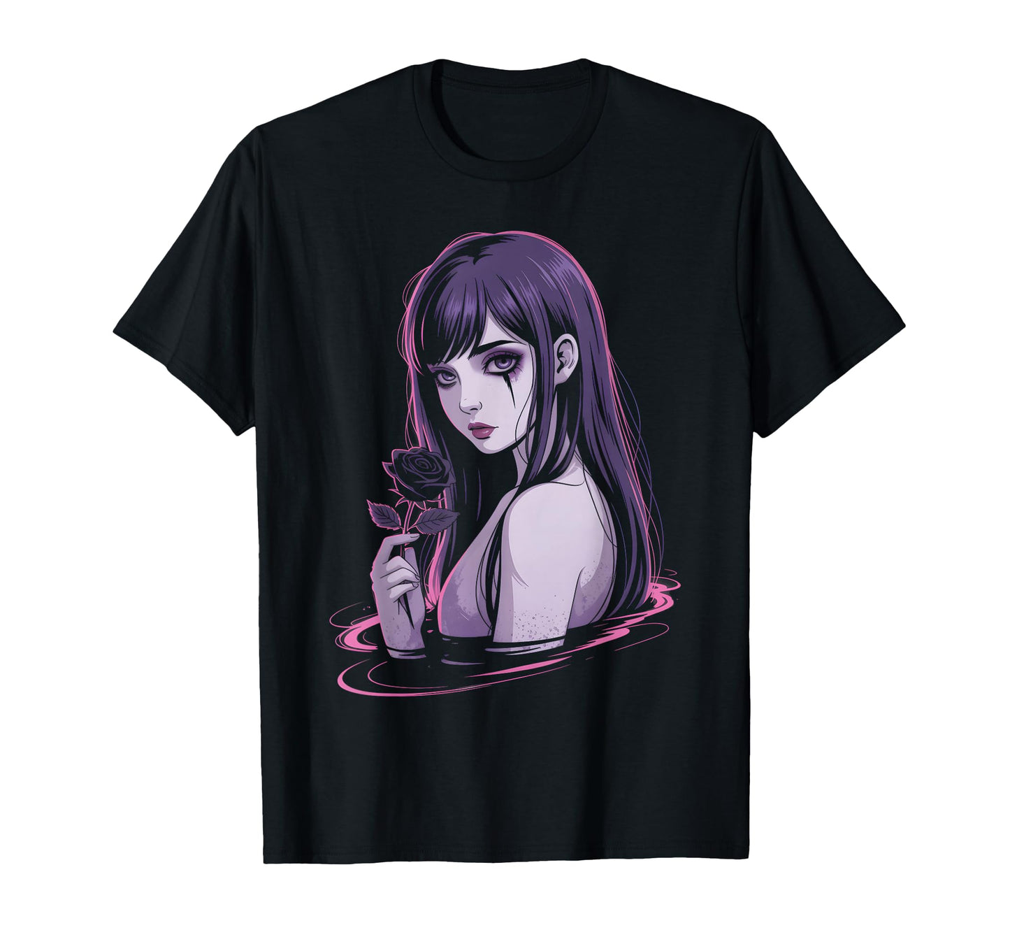Horror Anime Manga Japanese Creepy Kawaii Goth Grunge Waifu T-Shirt