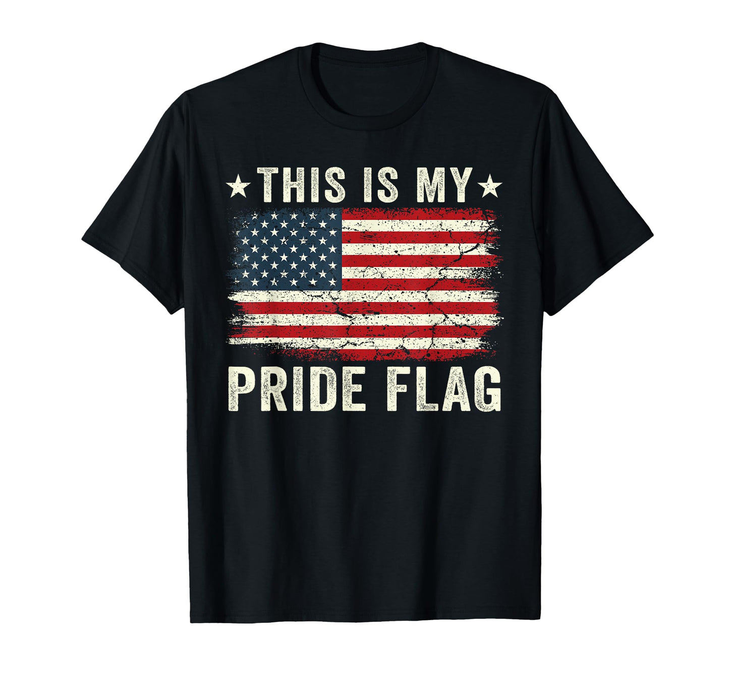 This Is My Pride Flag USA American 4th of July Patriotic T-Shirt