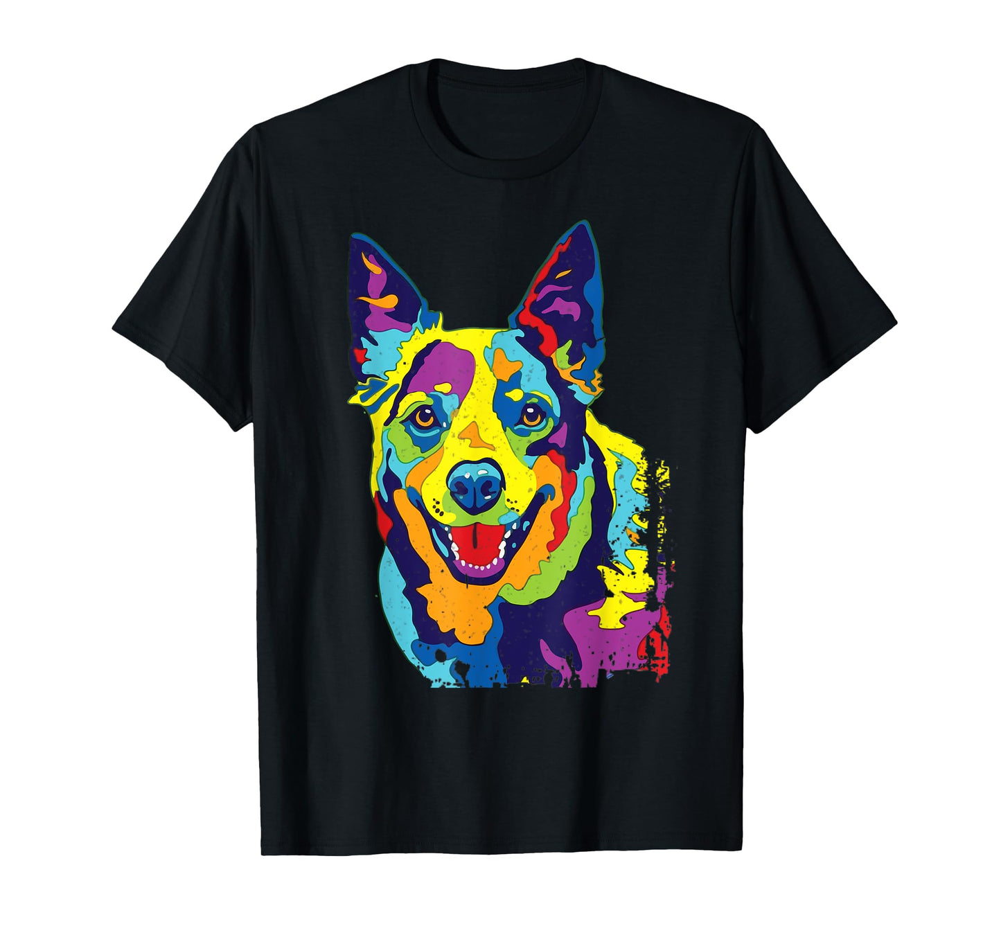 Cattle Dog Shirt Funny Australian Cattle Dog Pop-Art Shirt T-Shirt for Men Women Girls Kids