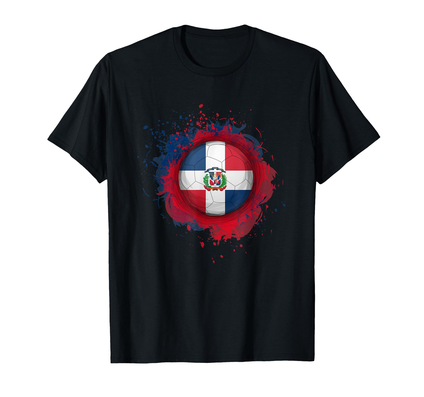 Proud Heritage Dominican Republic Flag Soccer Ball T-Shirt