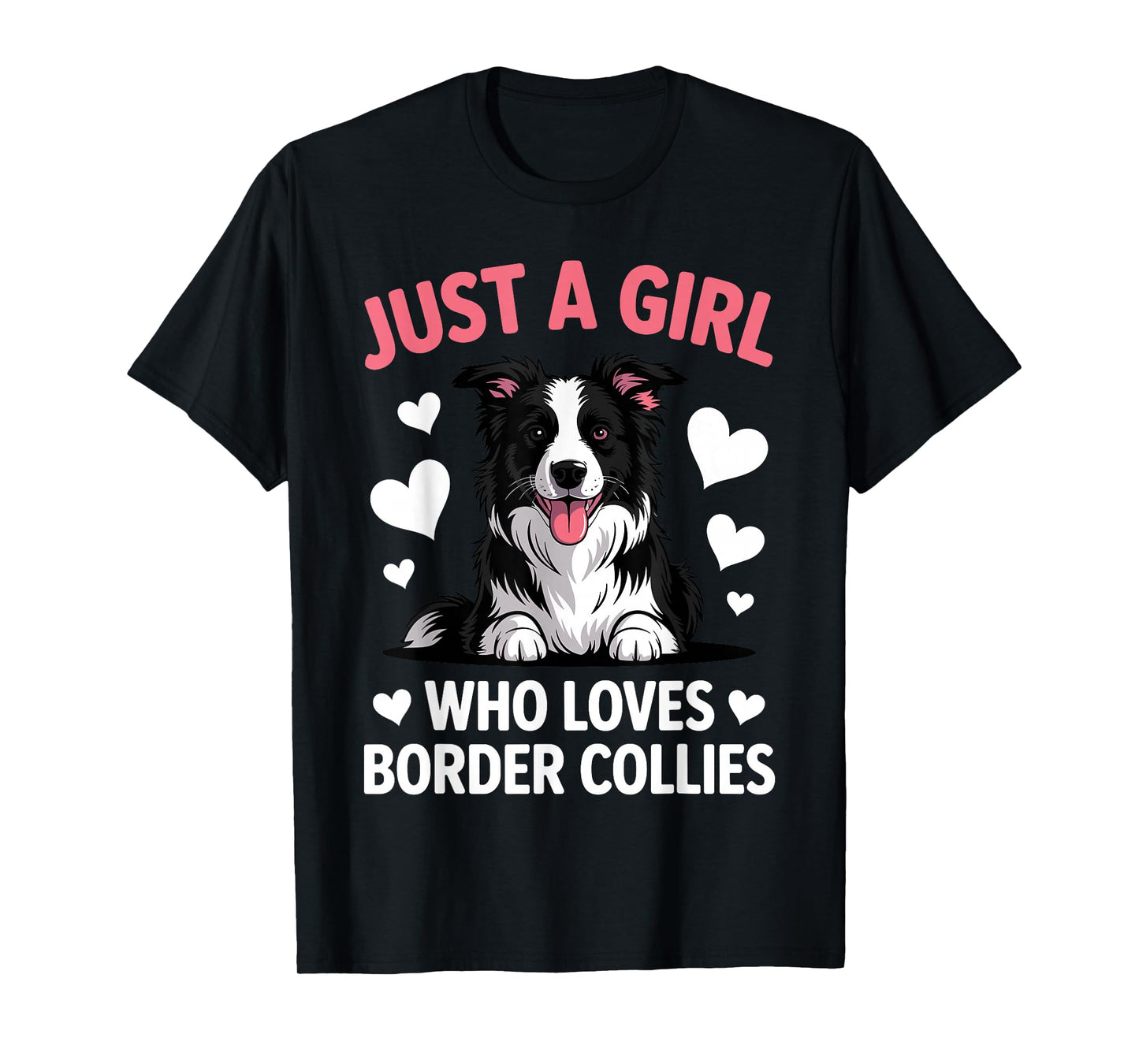 Border Collie Design for Women Girls Mom Border Collie Lover T-Shirt