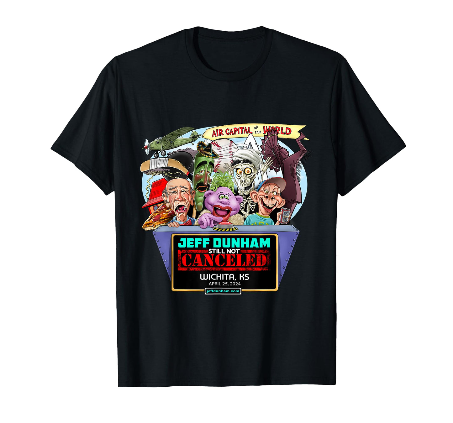 Jeff Dunham Wichita, KS (2024) T-Shirt