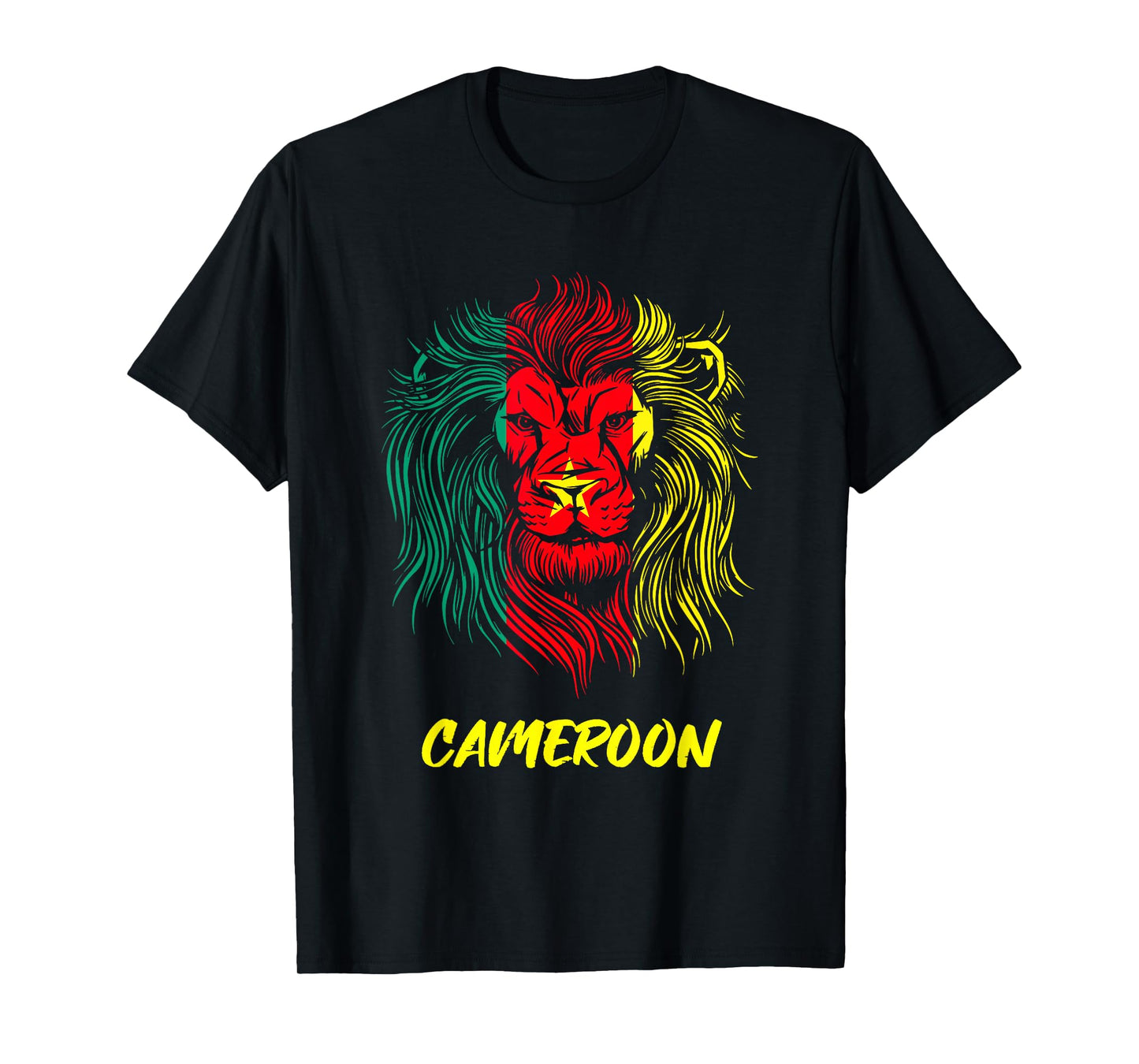 Cameroon Lovers Home Lion Flag Cameroon T-Shirt