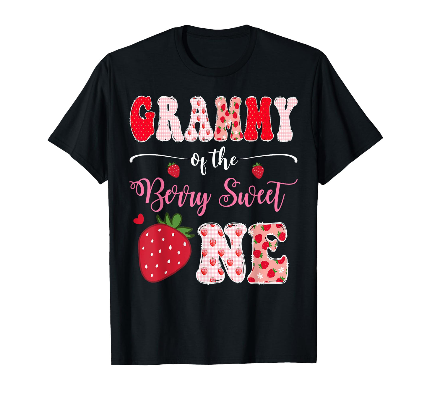 Grammy Of The Berry Sweet One 1St Birthday Strawberry T-Shirt