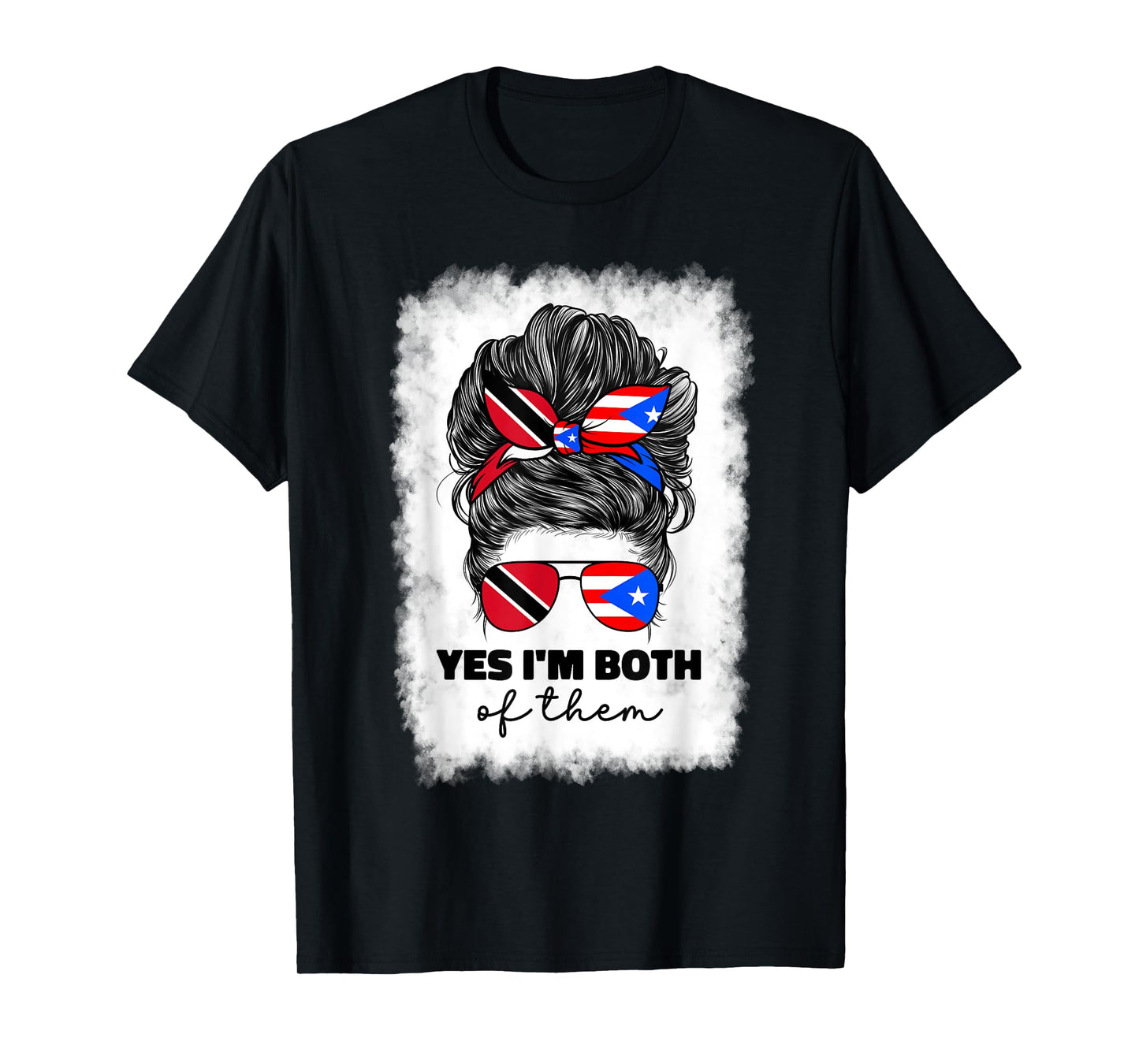 Trinidad And Puerto Rican Rico Flag Trinidadian Girl Women T-Shirt