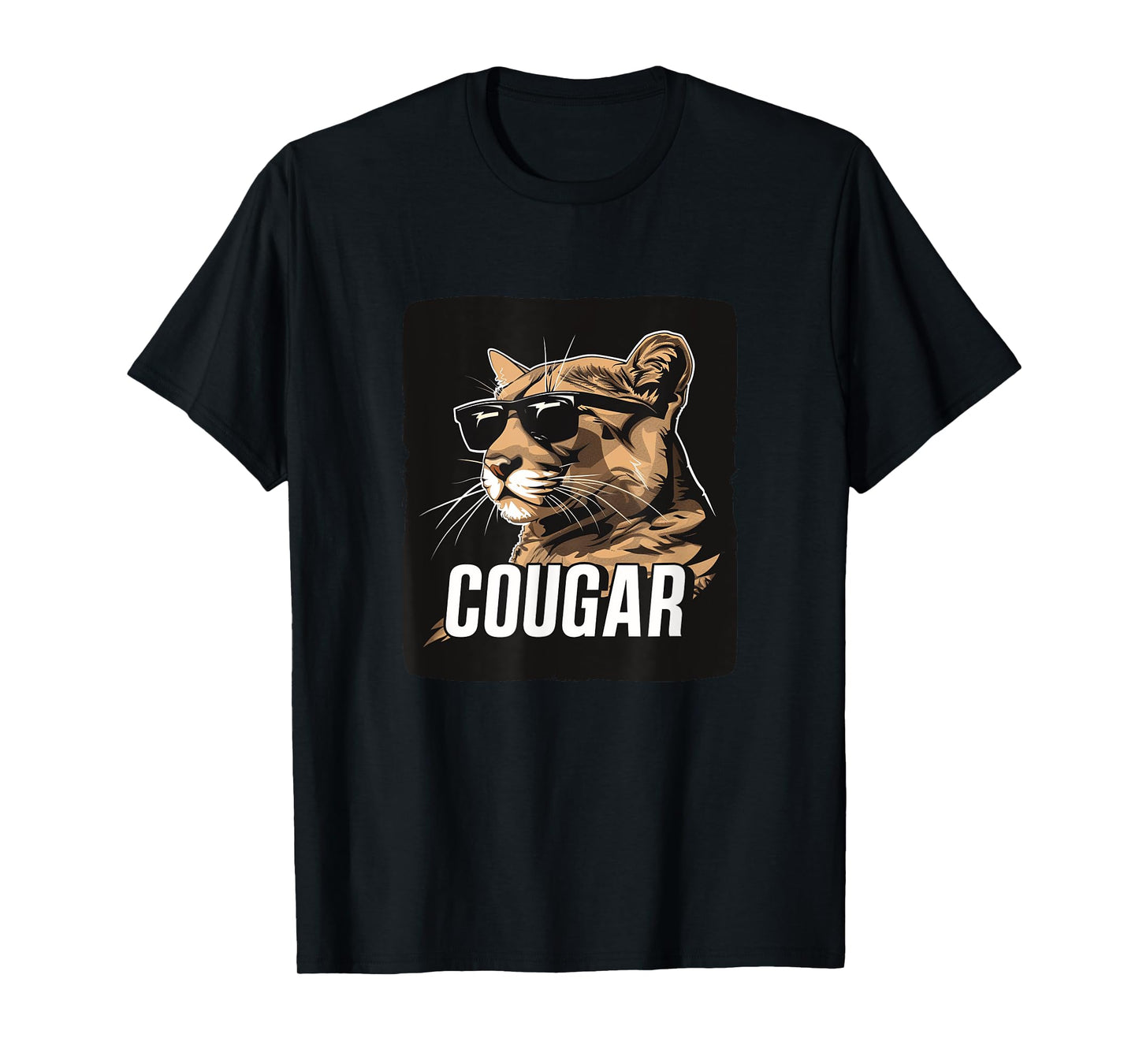 Amazing Cougar Sunglasses Costume for Boys and Girls T-Shirt