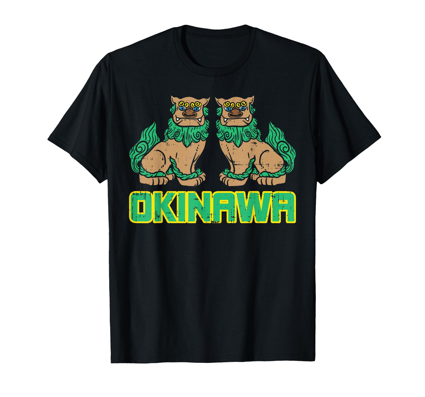Okinawa Guardian Lion Shisa Japan Japanese Martial Arts Gift T-Shirt