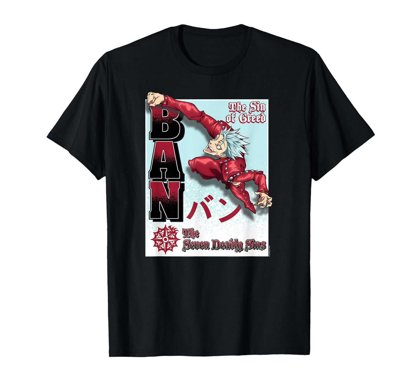 The Seven Deadly Sins Ban The Sin of Greed Anime T-Shirt