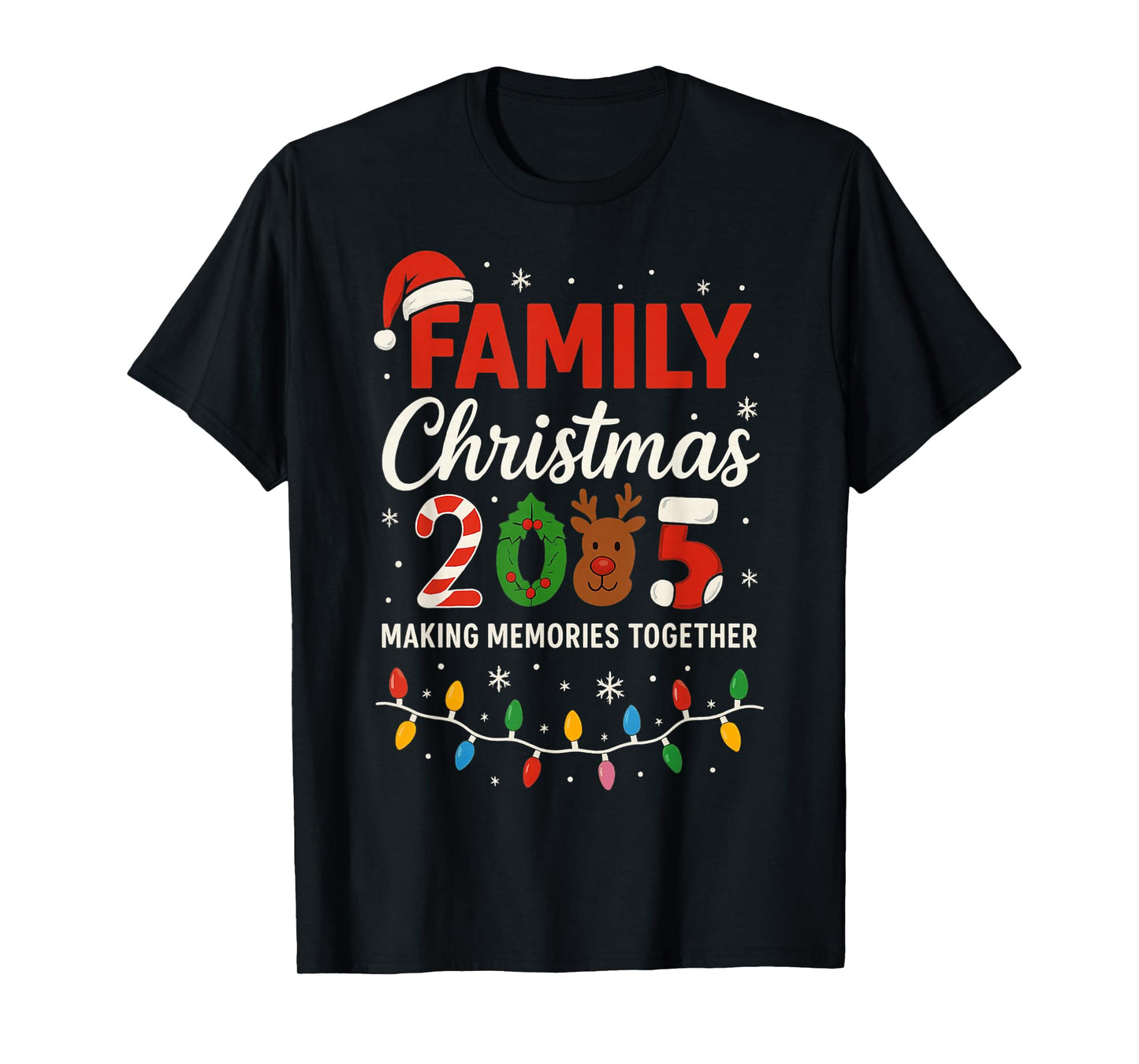 Family Christmas 2025 Matching Group Outfit Xmas Squad Santa T-Shirt