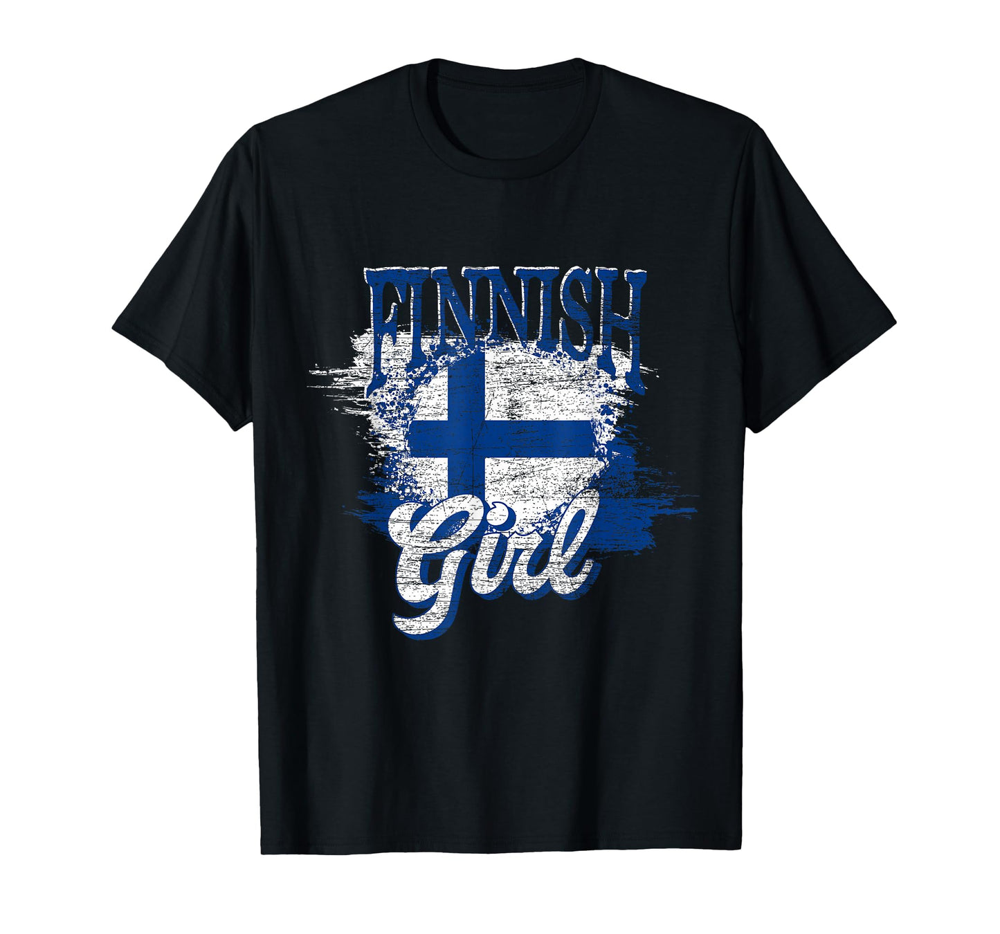 Finnish Girl Scandinavia Finnish Flag Finland T-Shirt