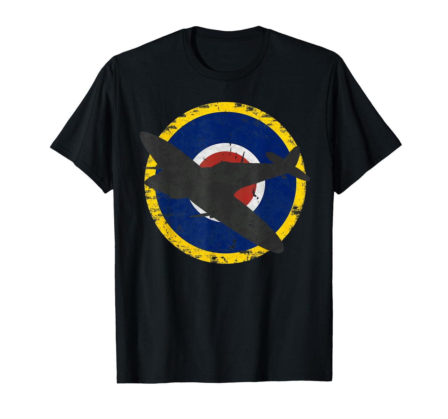 Spitfire British WWII Fighter Vintage Aircraft T-Shirt T-Shirt