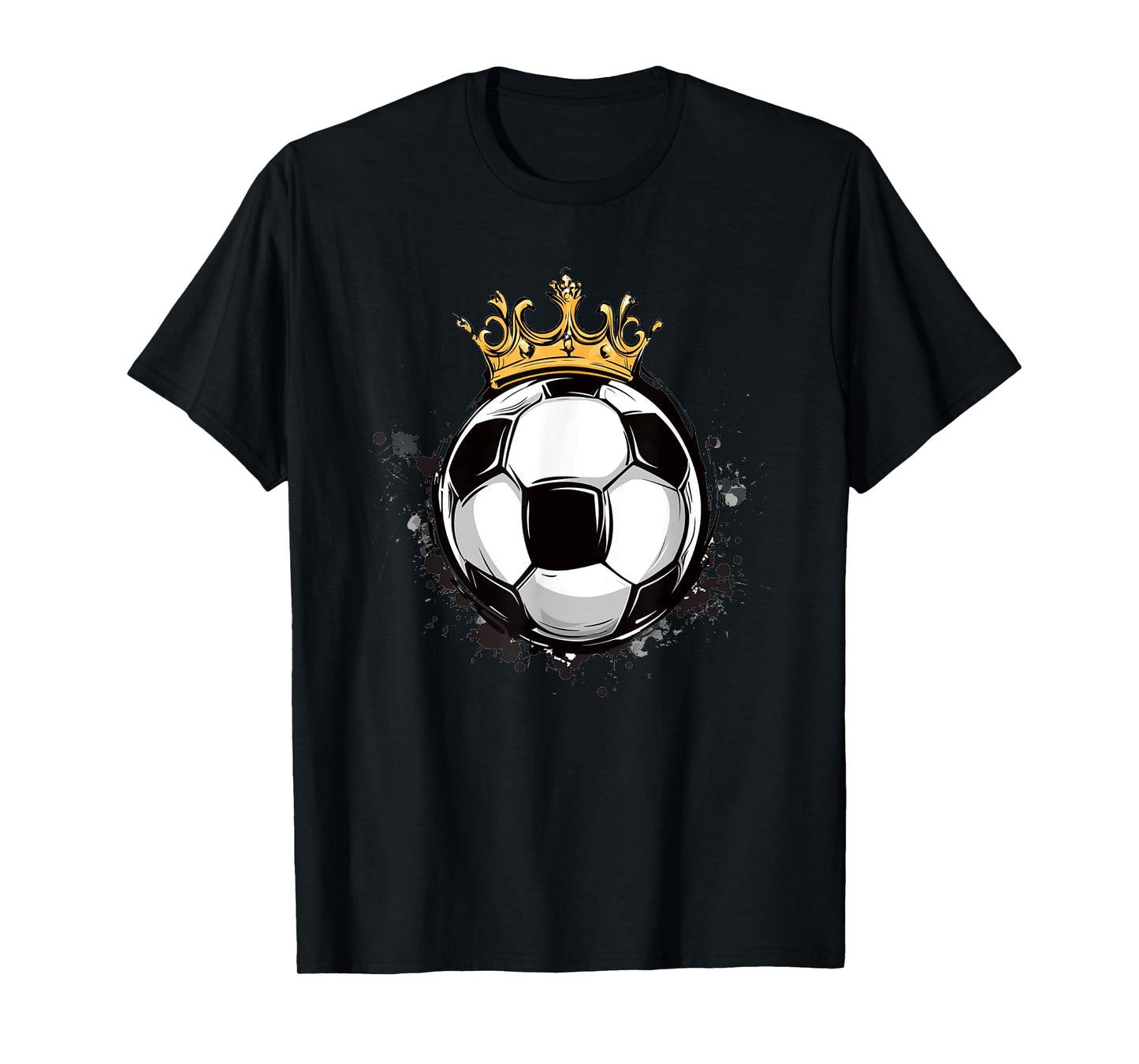 Soccer Royalty with a Crowned Ball for Boys and Girls T-Shirt