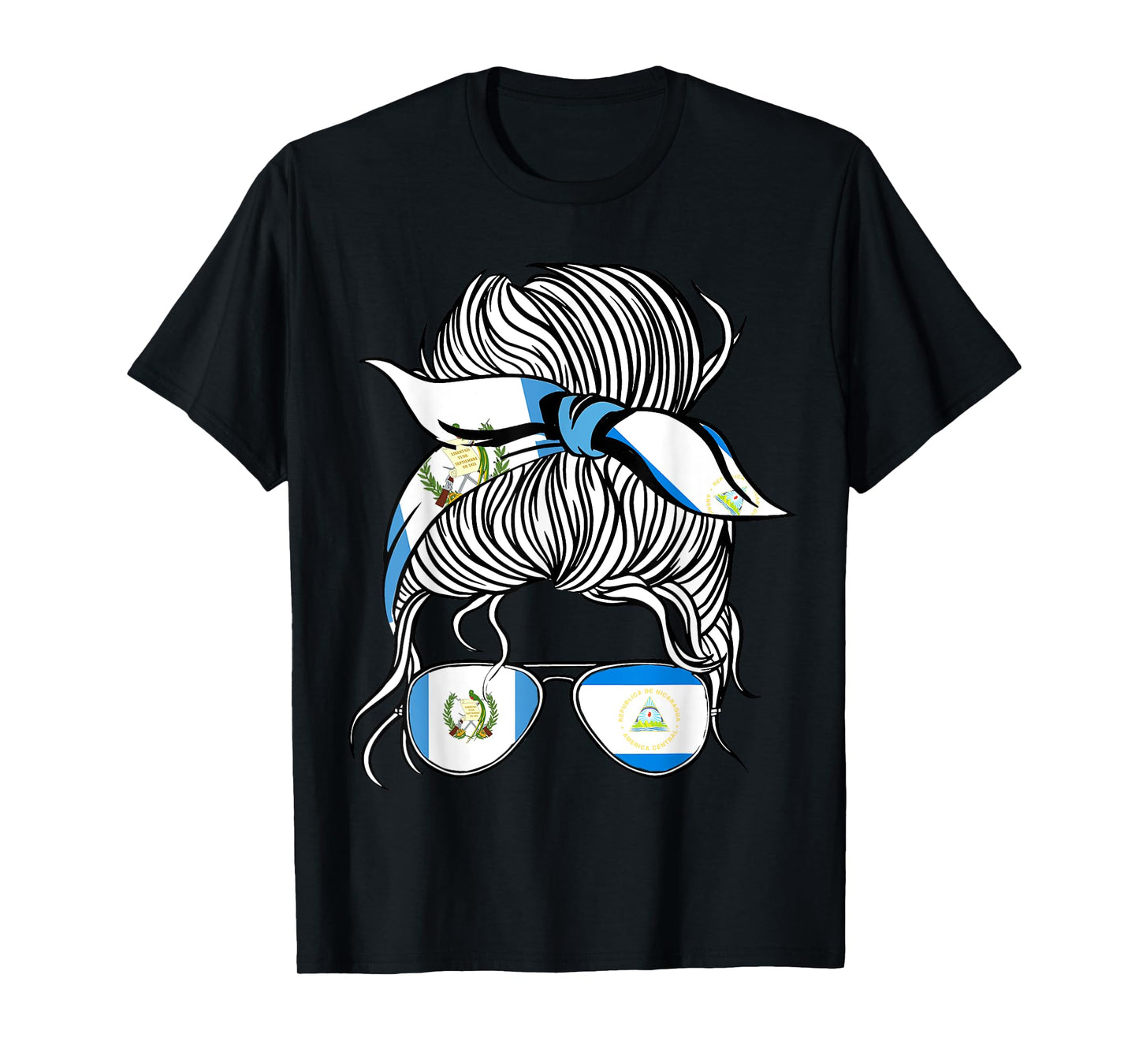 Guatemala Flag Nicaragua Grown Women Girl Country T-Shirt