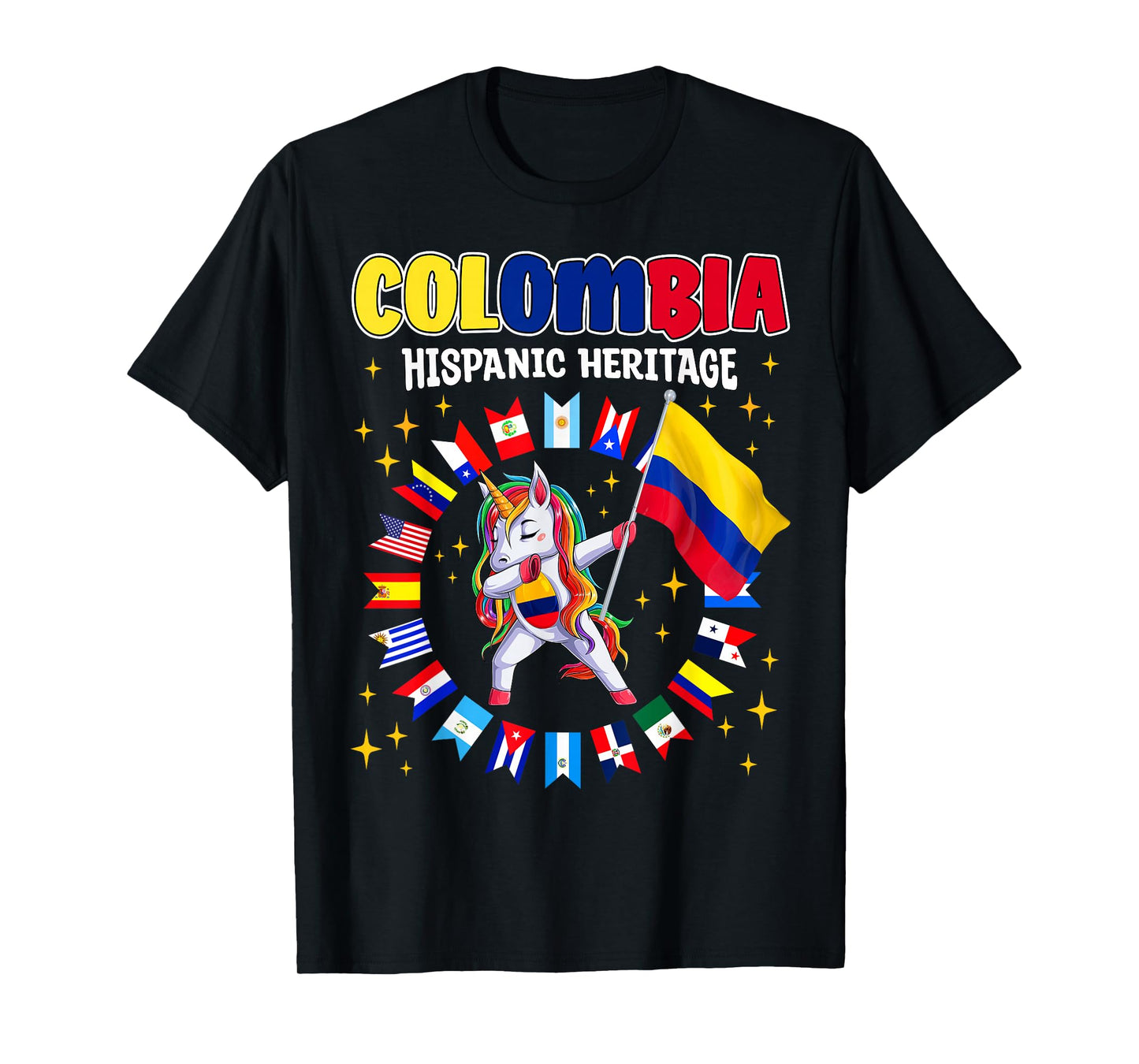 Hispanic Heritage Month Colombia kids boys girls toddlers T-Shirt