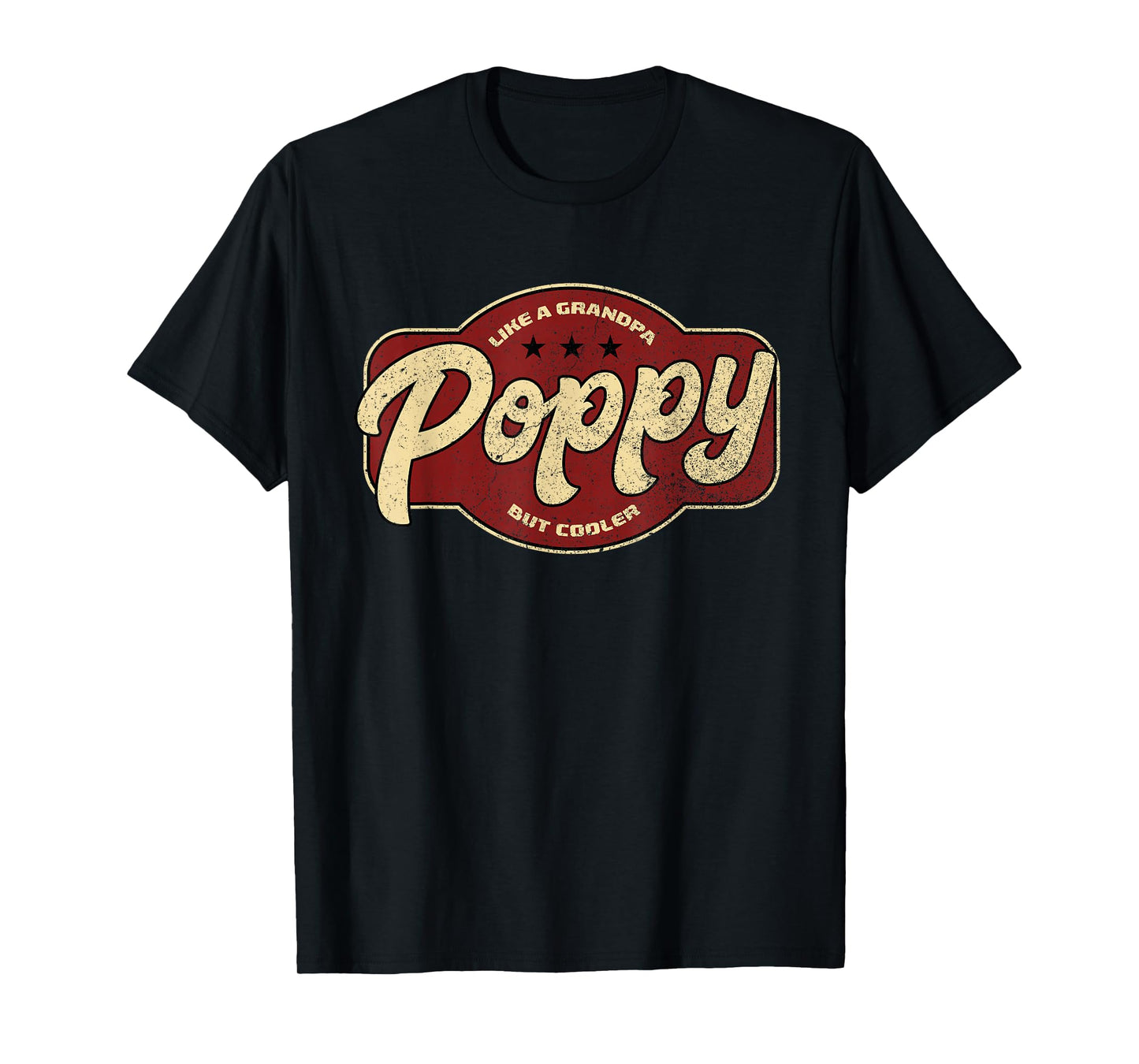 Vintage Poppy Like a Grandpa but Cooler - Poppy Grandpa T-Shirt