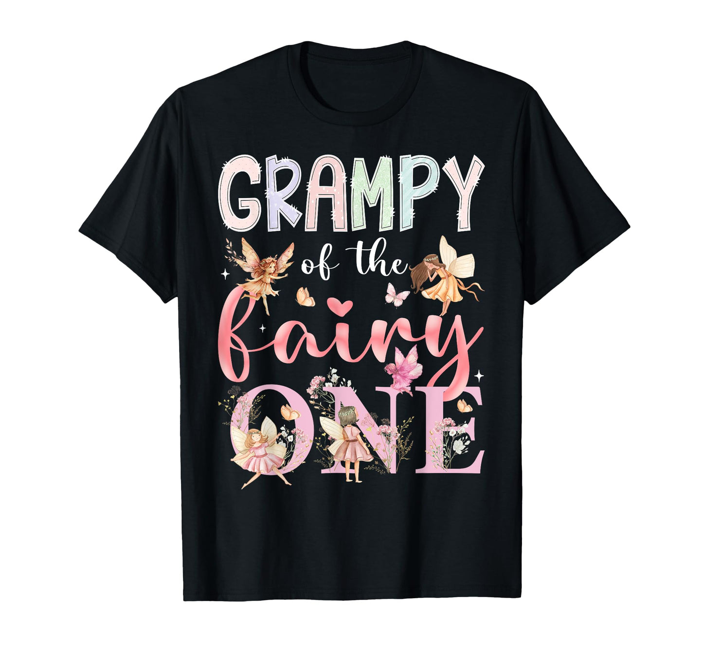 Grampy Of The Fairy One 1St Birthday Girl Fairytale T-Shirt