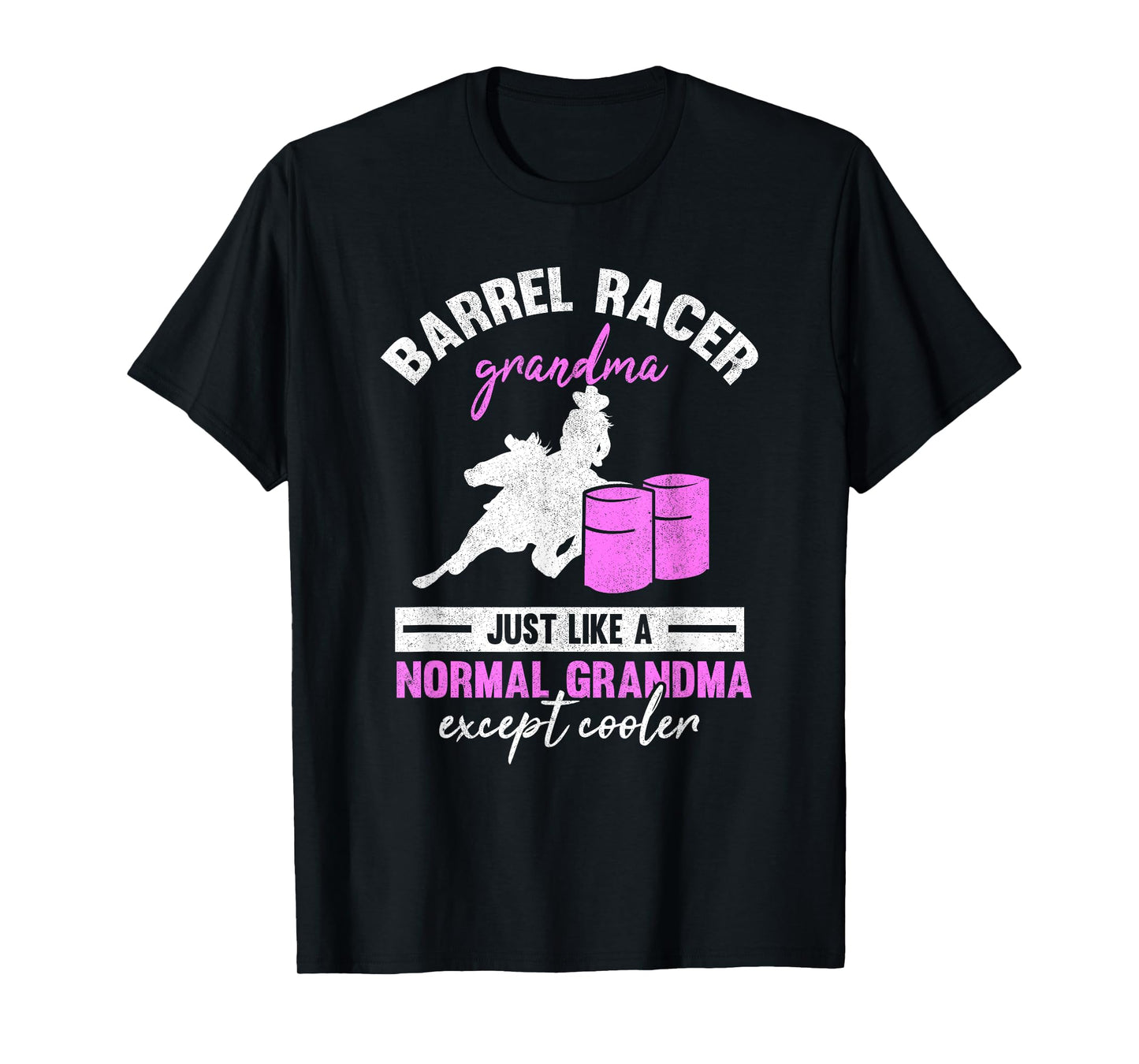 Barrel Racer Grandma Rodeo Grandmother Horse Barrel Racing T-Shirt