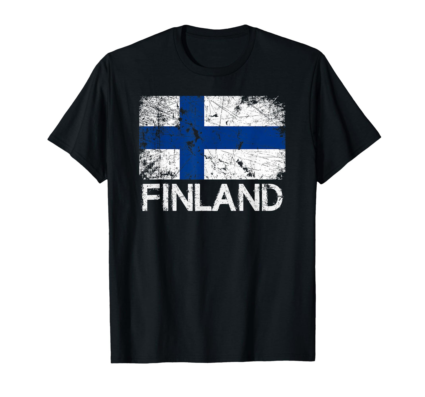 Finnish Flag T-Shirt | Vintage Made In Finland Gift T-Shirt