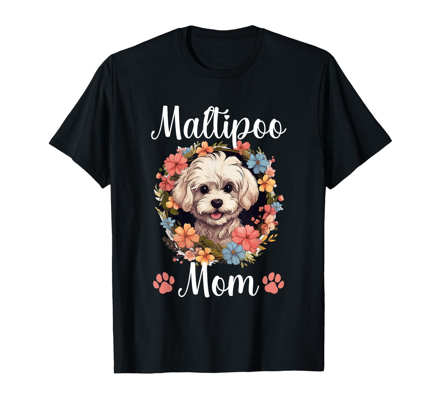 Maltipoo Dog Breed Pet Maltipoo Mom T-Shirt