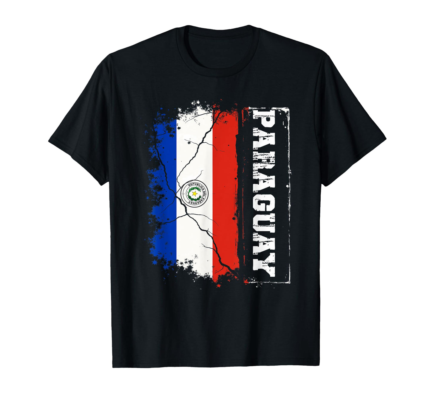 Retro Patriotic Paraguayan Flag Paraguay T-Shirt