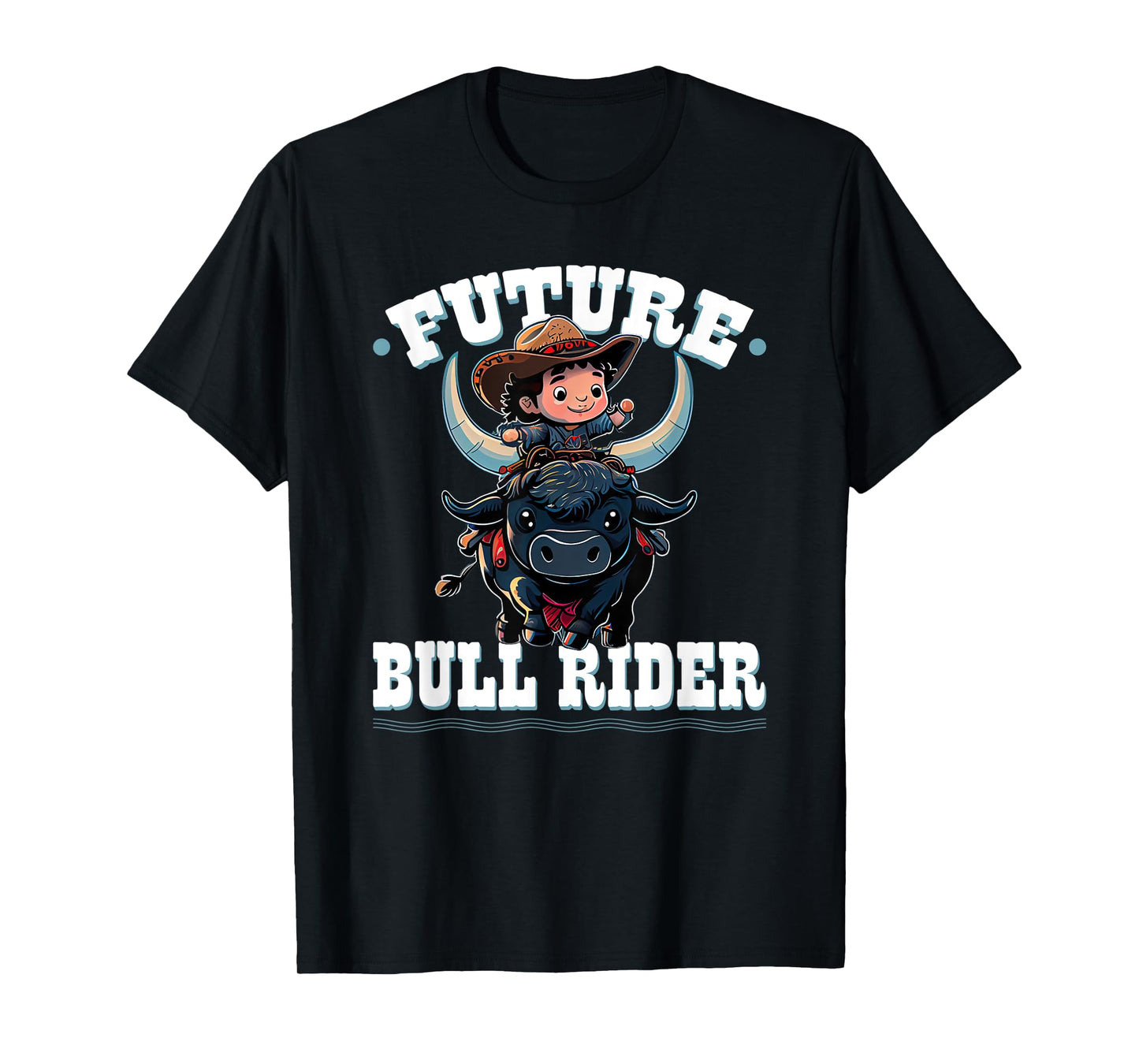 Future Bull Rider, Bull Riding Cowboy Rodeo Boy Kids T-Shirt