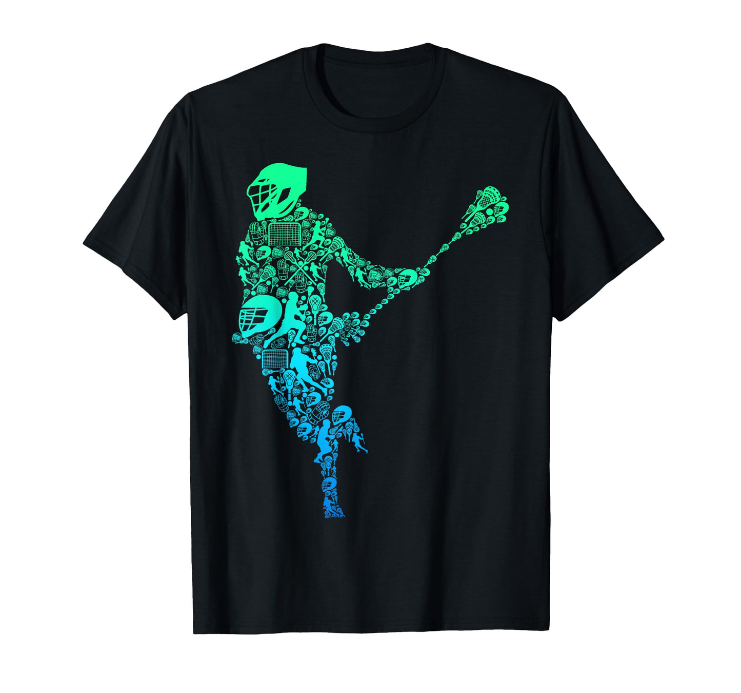 Lacrosse Player Youth Men Boys Kids T-Shirt Small