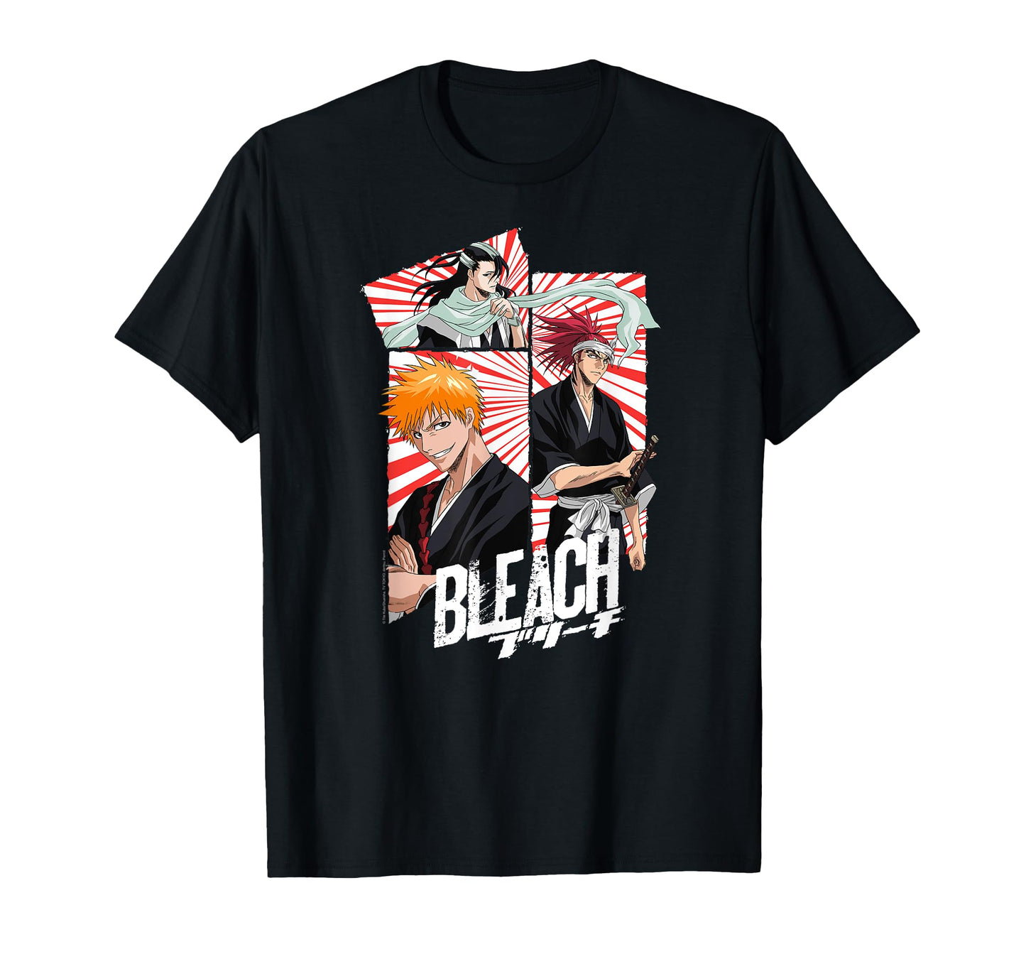 Bleach 3 Panel Mask and Scarf Anime T-Shirt