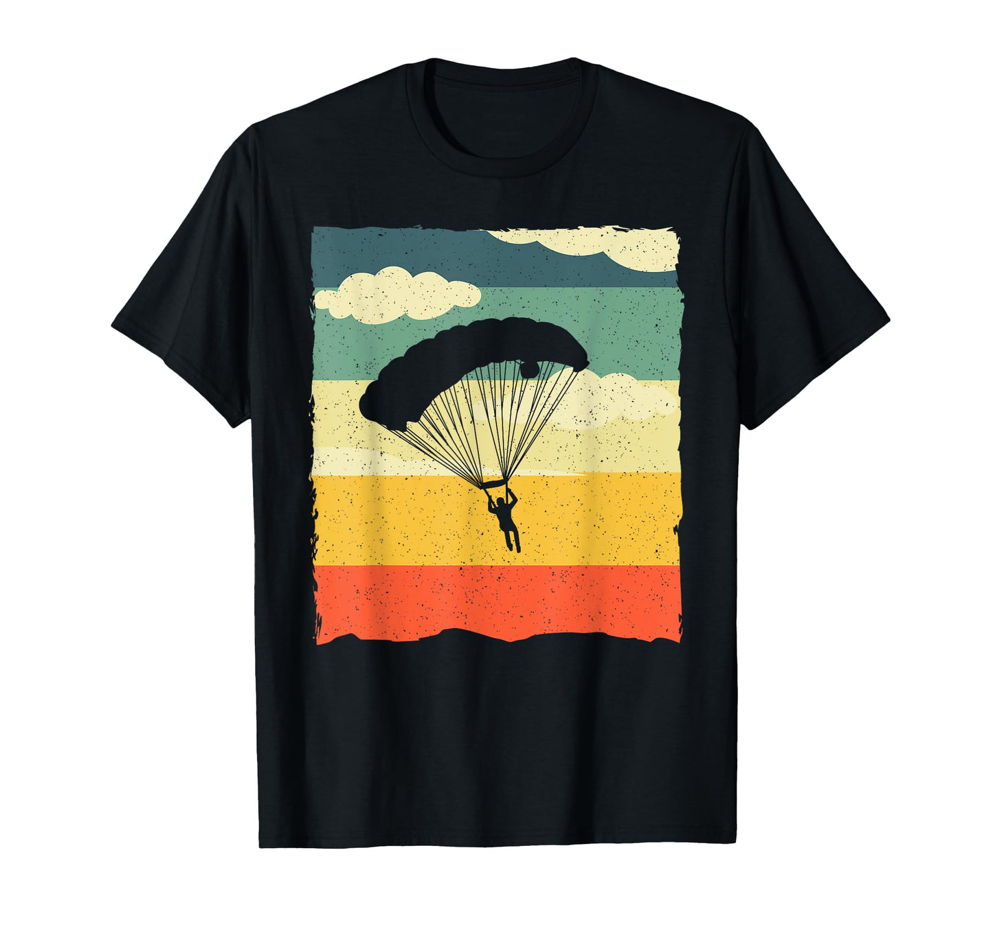 Skydiving Art For Men Women Skydiver Paragliding Sky Diving T-Shirt