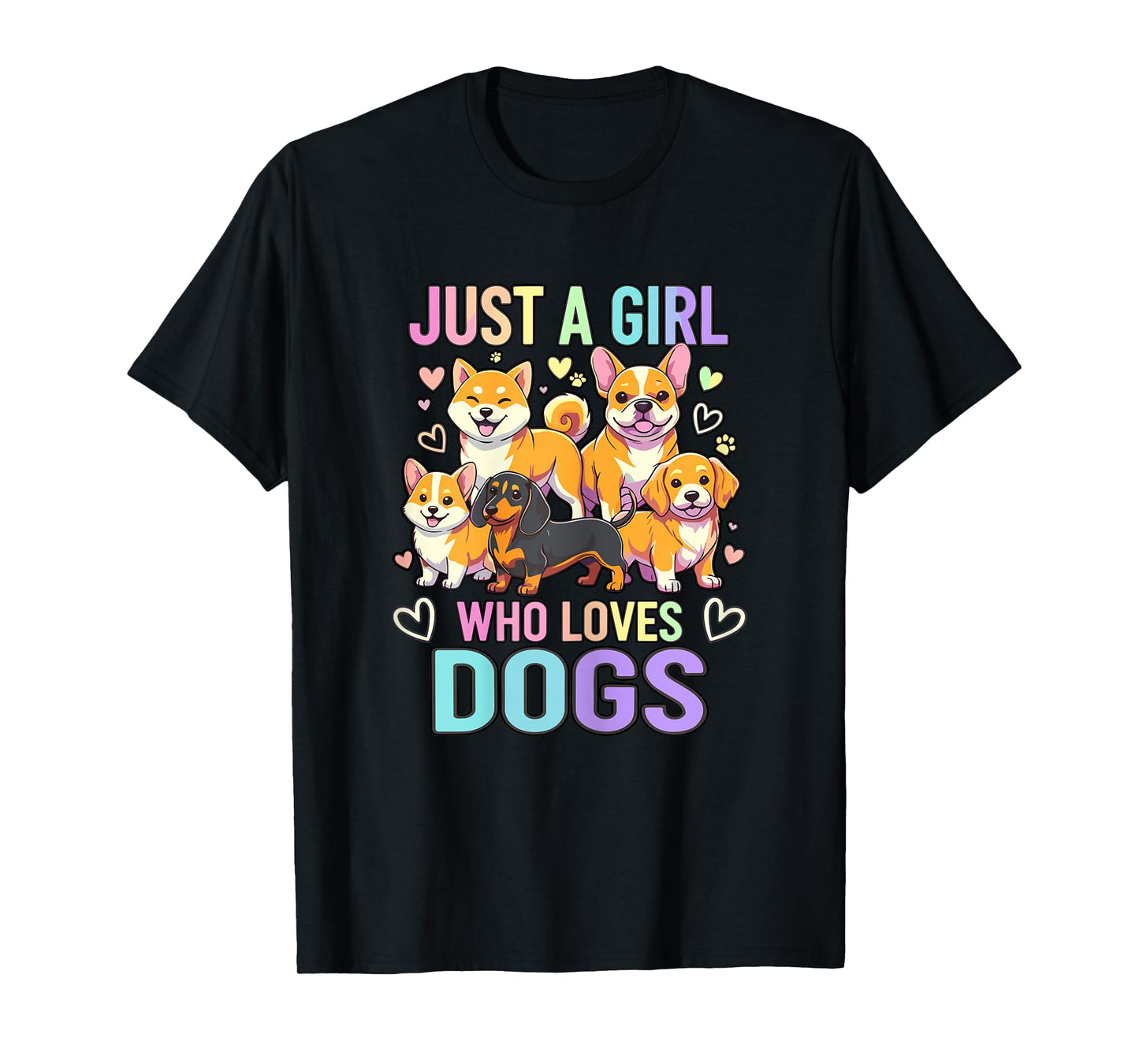Puppy Dog Lover Just A Girl Who Loves Dogs T-Shirt