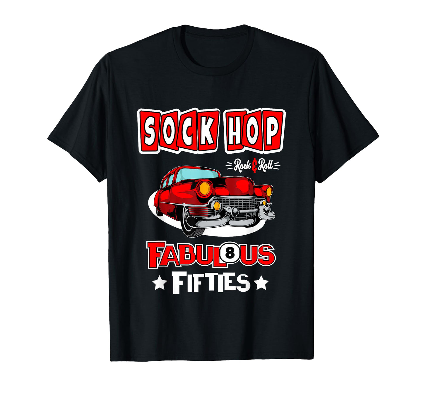 1950s Sock Hop Dance Vintage 50s Costume Rockabilly Party T-Shirt