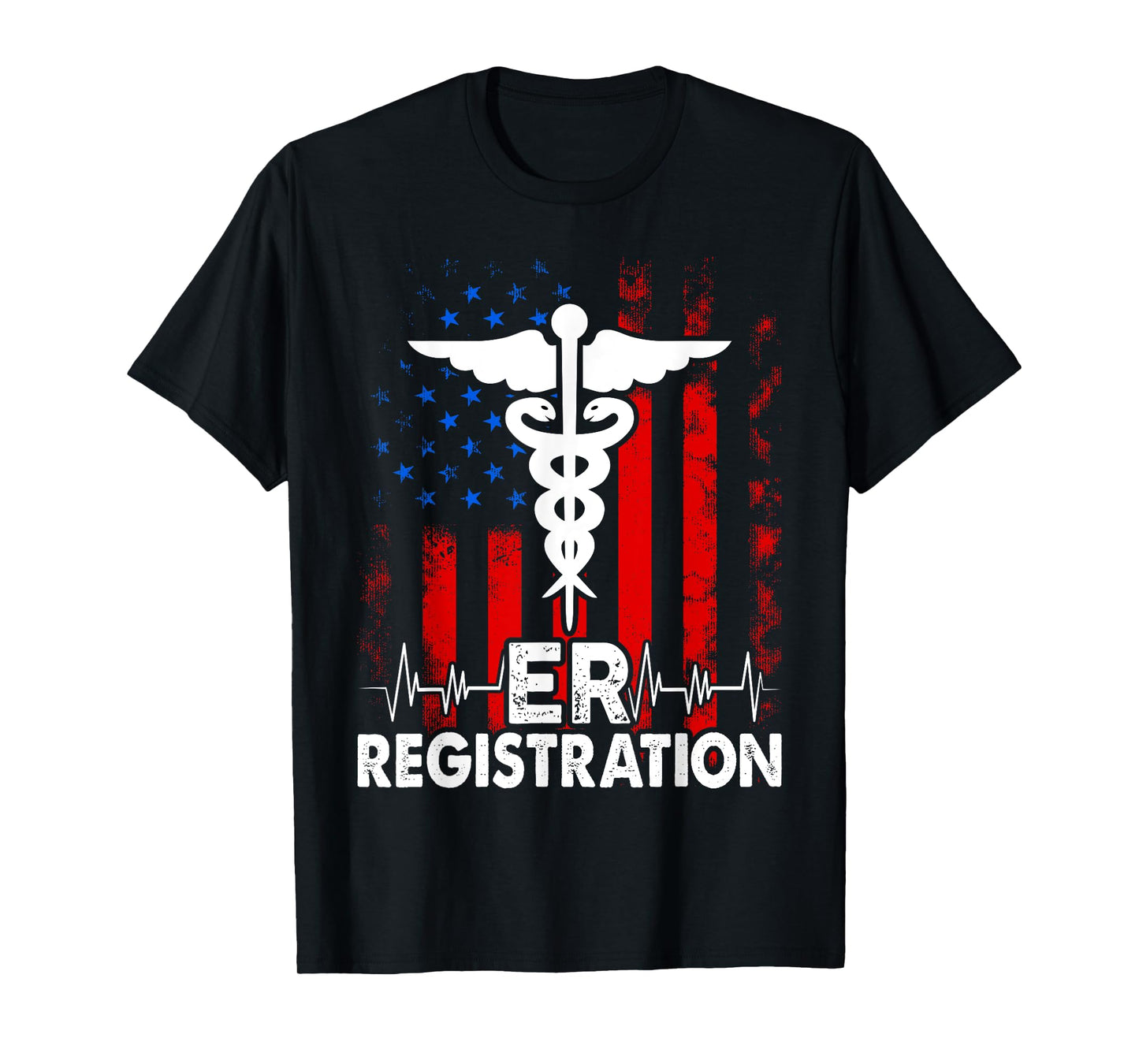 Patient Registration Lover Gift Co. Unisex Adults & Kids Emergency Department Registrar T-Shirt - Black - Small - Short Sleeve