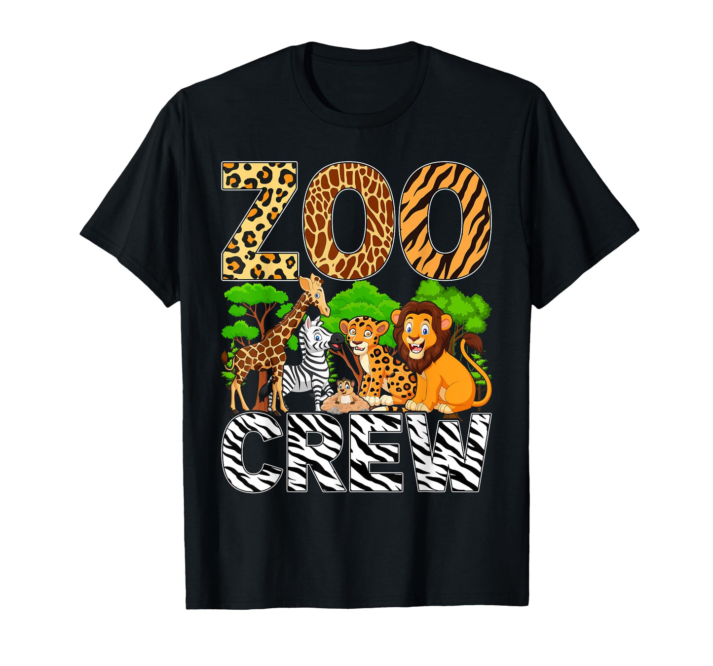 Zoo Crew Leopard Safari Animal Keeper Kids Group Matching T-Shirt