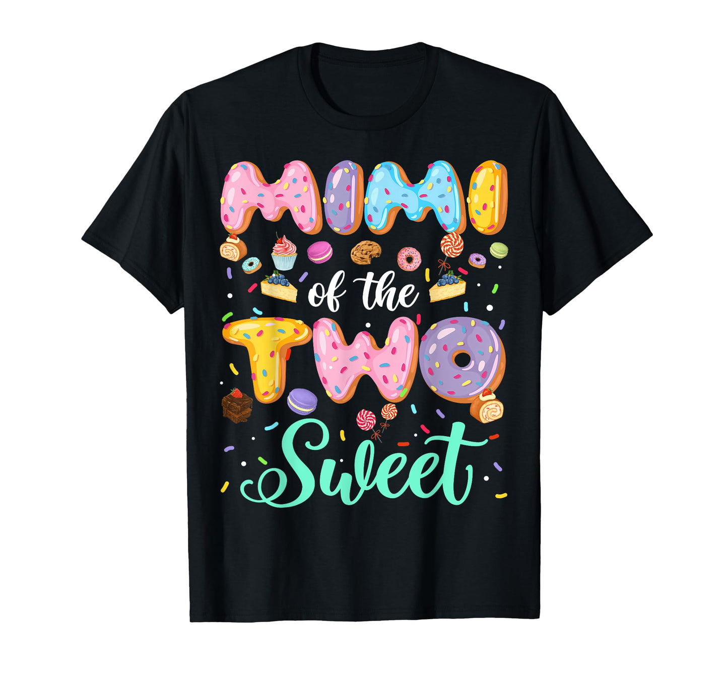 Mimi Of The Two Sweet 2Nd Birthday Girl Donut Lover T-Shirt