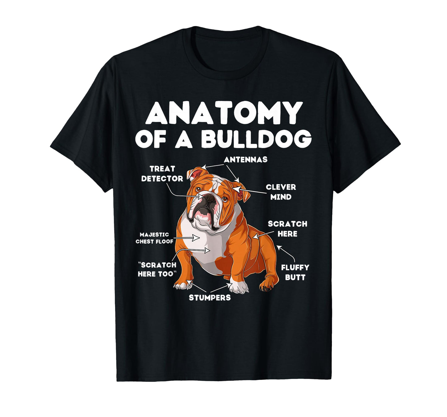 Anatomy of a Bulldog T-Shirt