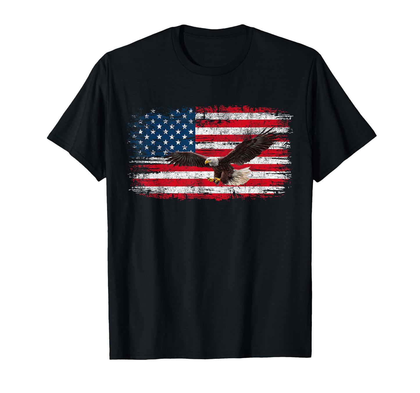 American Flag Bald Eagle Patriotic 4th Of July Men Women T-Shirt