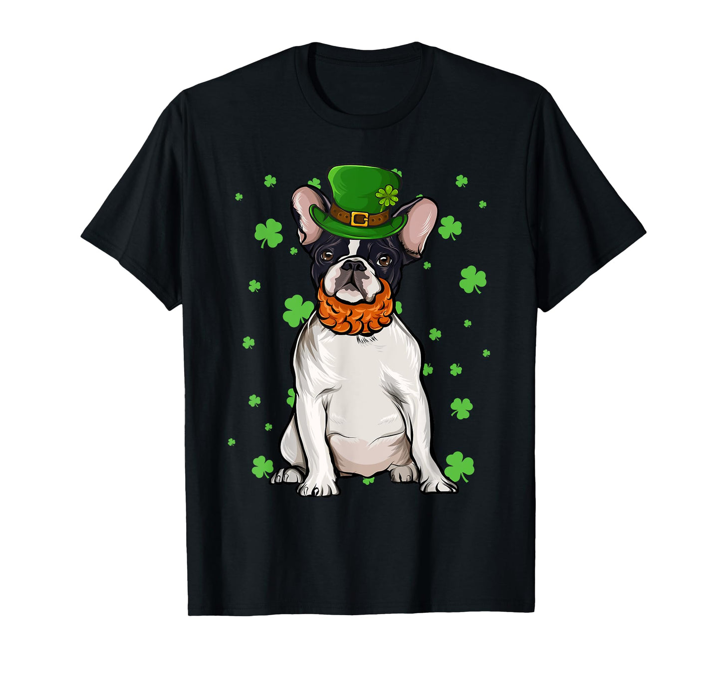 St Patricks Day French Bulldog Dog Shamrock Gift T-Shirt