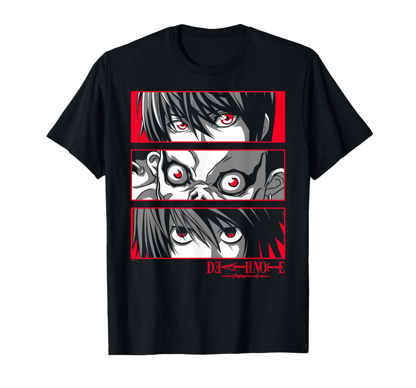 Death Note Eyes on You Character Close Ups Anime T-Shirt