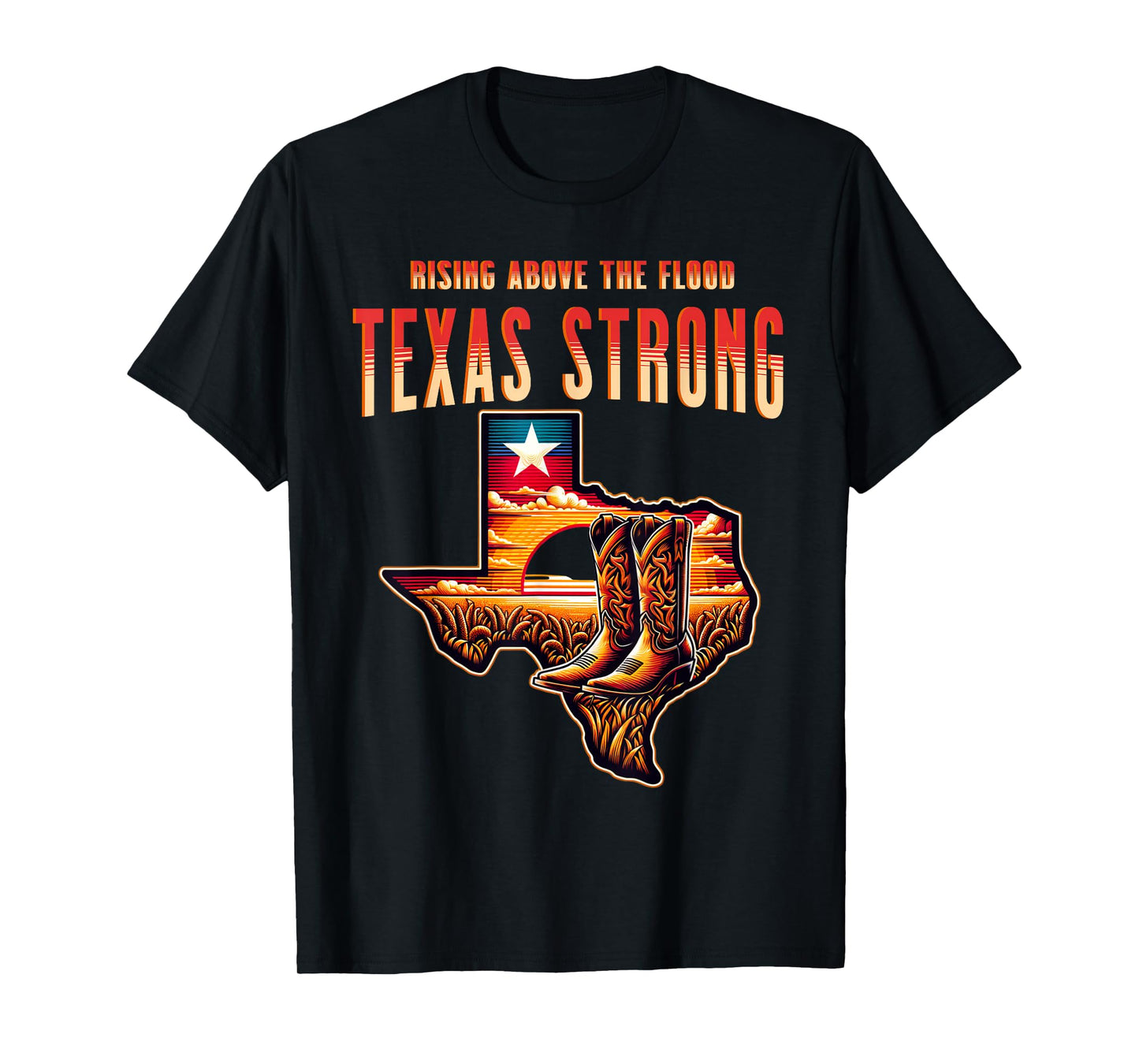Rising Above the Flood Texas Strong Cowboys Unisex T-Shirt