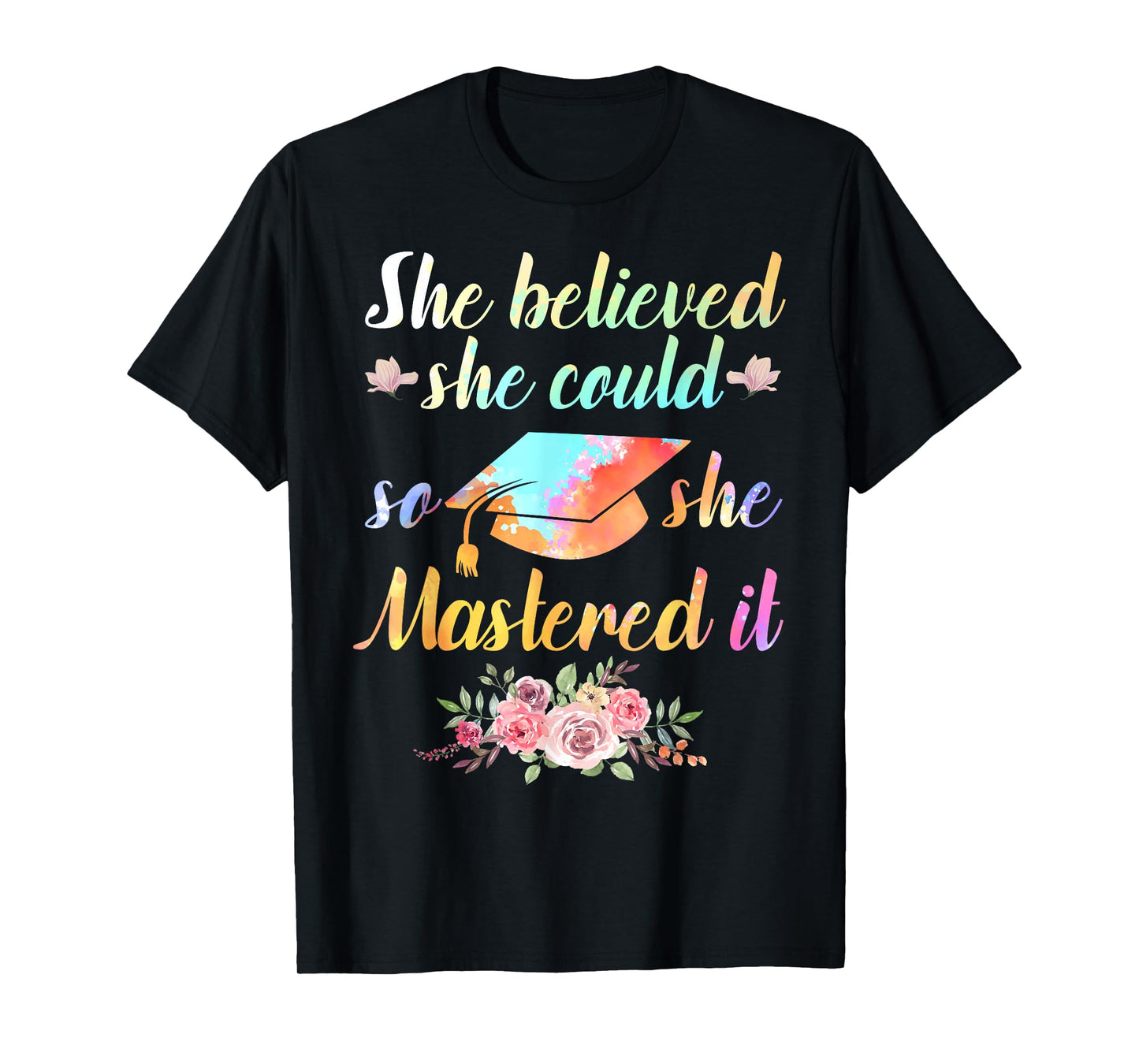 Cool Master Degree Art for Men Women Academic Degree Diploma T-Shirt Small