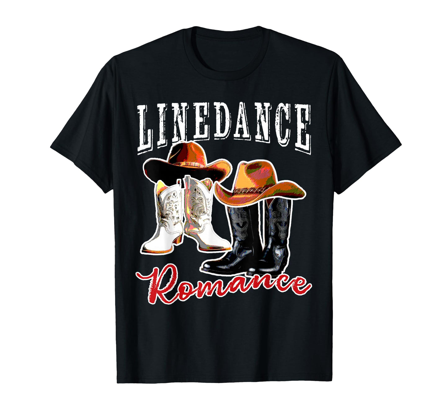 Country Western Theme Couple His Hers Matching Linedancing T-Shirt