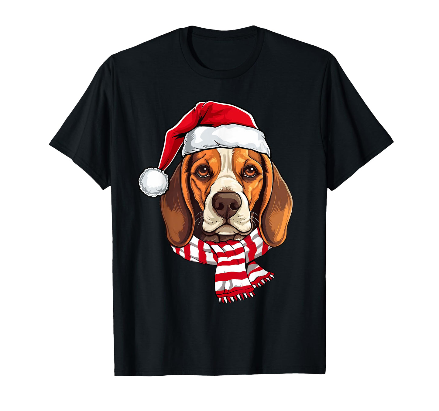Santa Beagle Christmas Dog Lover Men Women Kids T-Shirt
