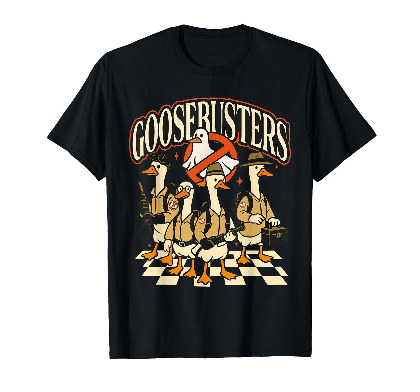 Goosebusters Halloween Goose Spooky Goosey Funny Meme Trendy T-Shirt
