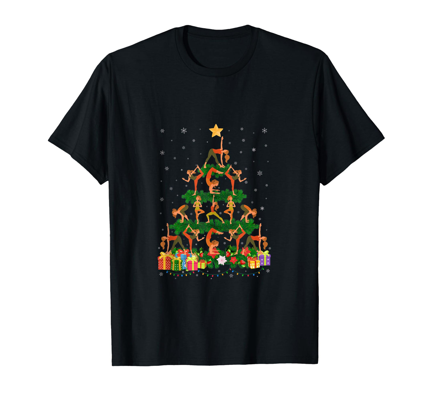 Funny Xmas Outfit for Yoga Lovers Ugly Christmas Sweater Tank Top