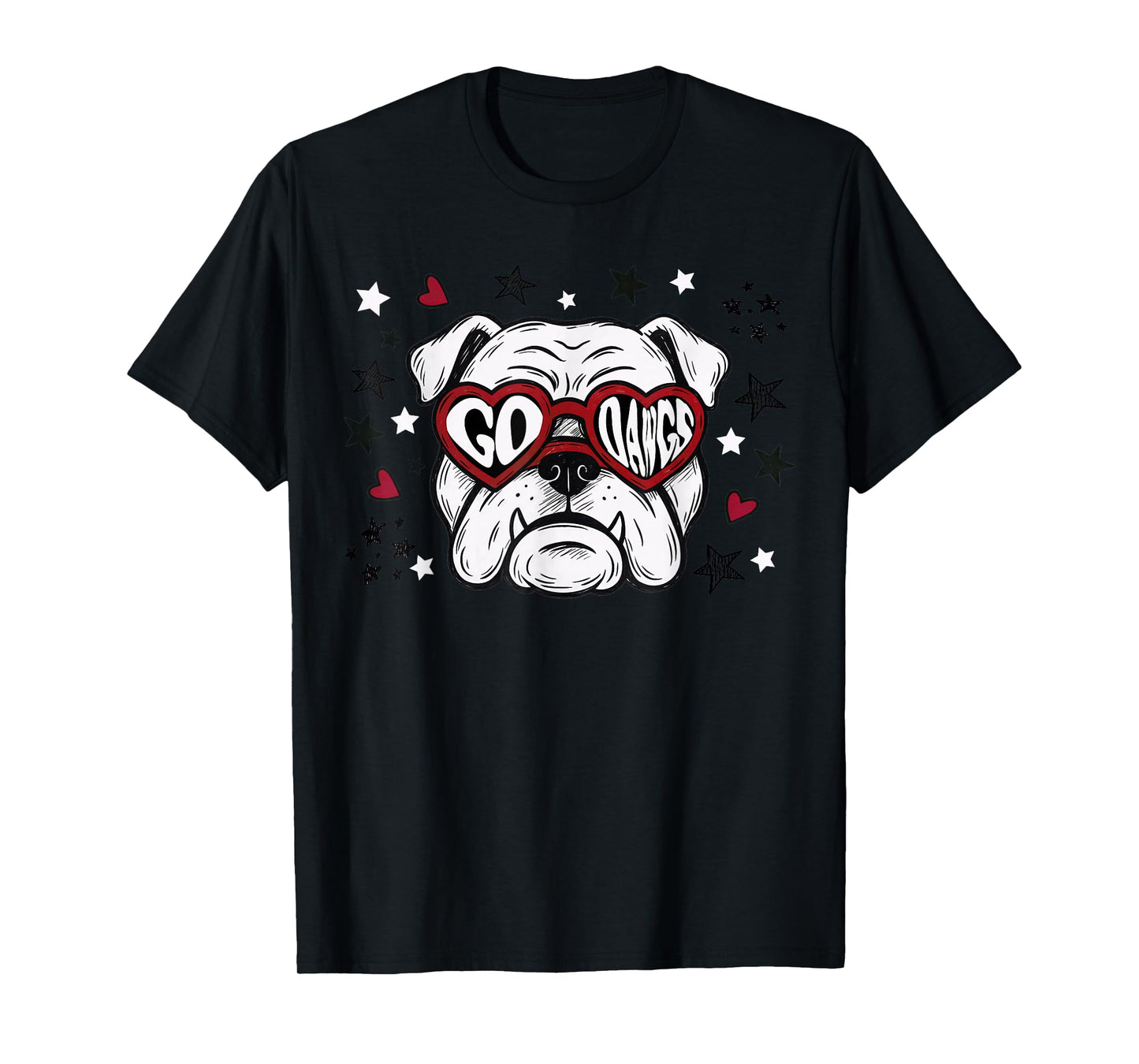 Retro Bulldog Name Personalized Go Dawg for Men Women Kid T-Shirt