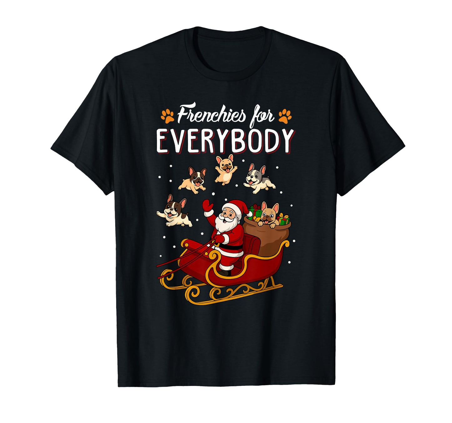 French Bulldog Frenchie Dog Mom Men Women Kids Dog Christmas T-Shirt