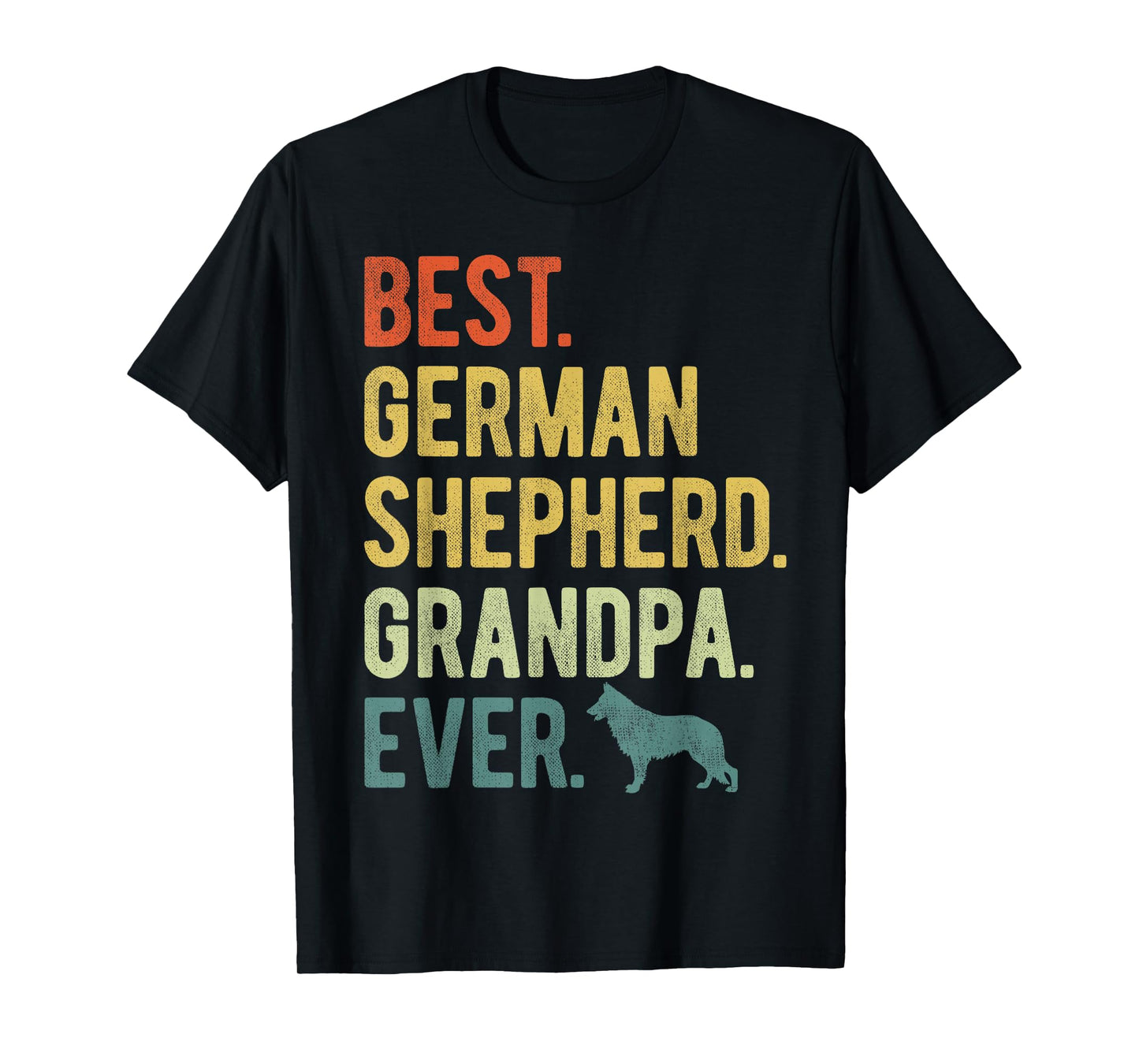 Best German Shepherd Grandpa Ever Dog Lovers Father's Day T-Shirt