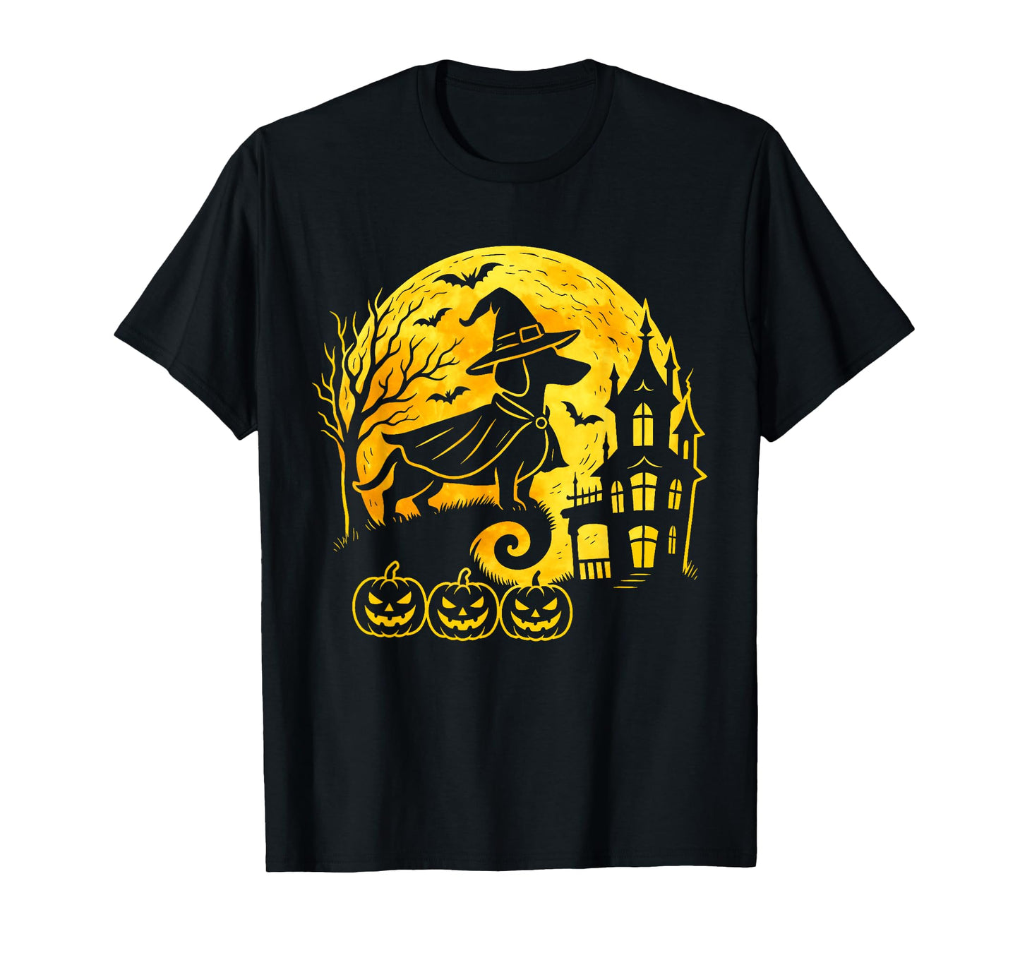 Halloween Dachshund Wiener Weenie Dog Moonshine Sausage Fun T-Shirt