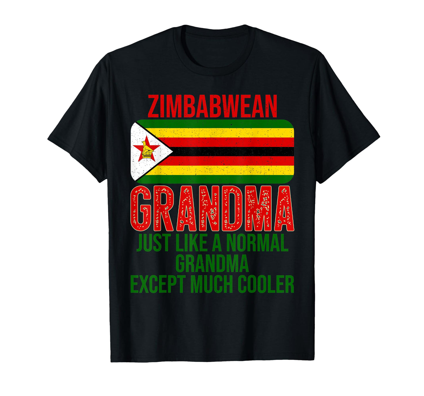 Vintage Zimbabwean Grandma Zimbabwe Flag for Mother's Day T-Shirt