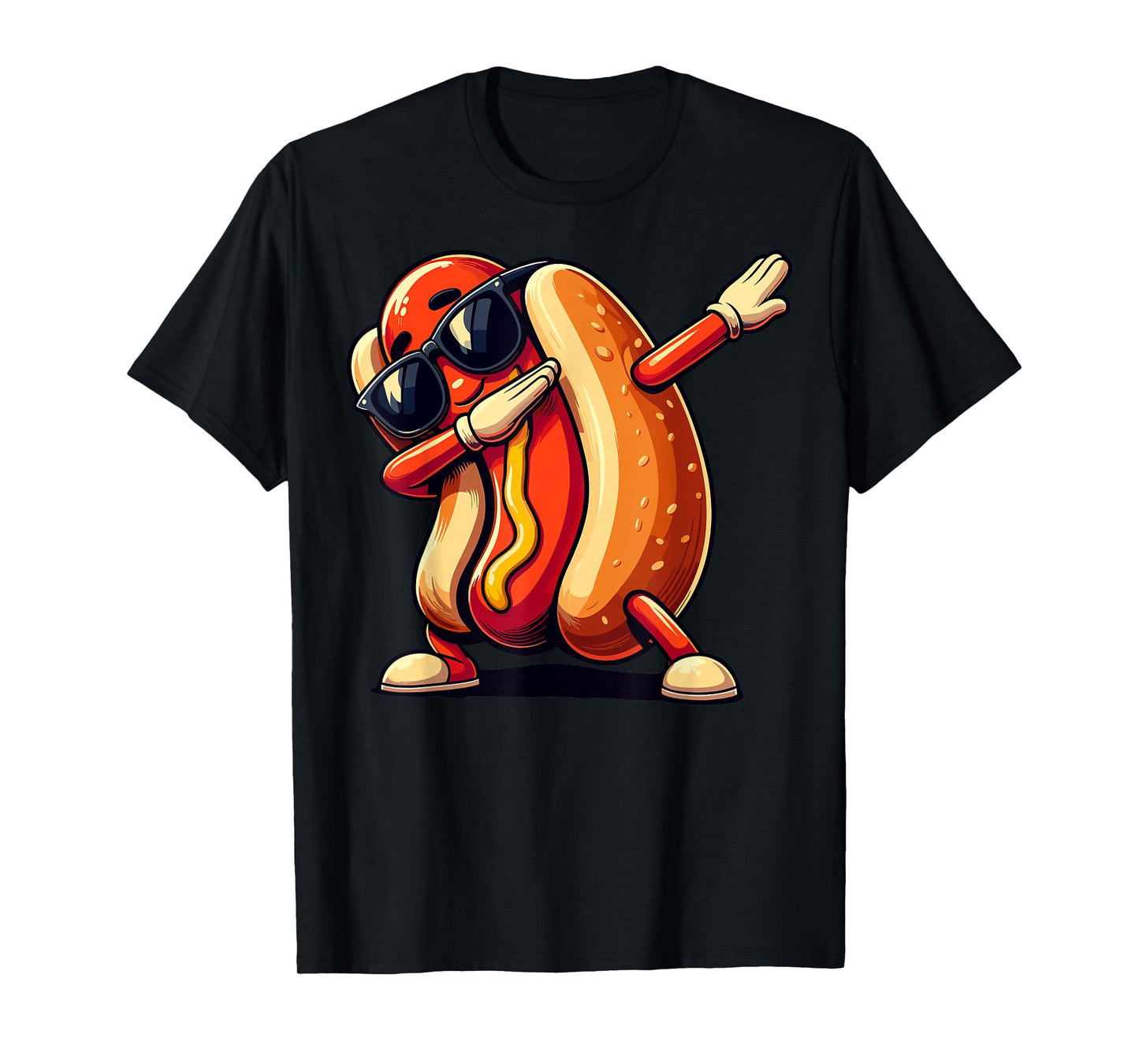 Cool Hot Dog Dabbing Funny Fast Food Hotdog Lovers Toddler T-Shirt